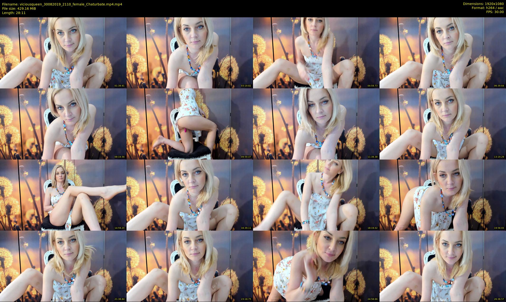 viciousqueen — 29 minute Chaturbate female cam show recording, 1080p, Aug 30, 2019