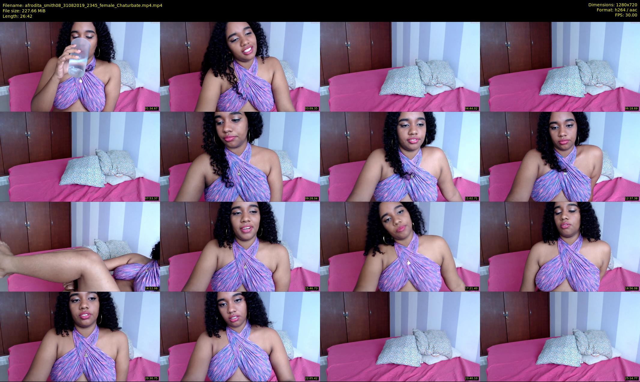afrodita_smith08 — 27 minute Chaturbate female cam show recording, 720p, Aug 31, 2019