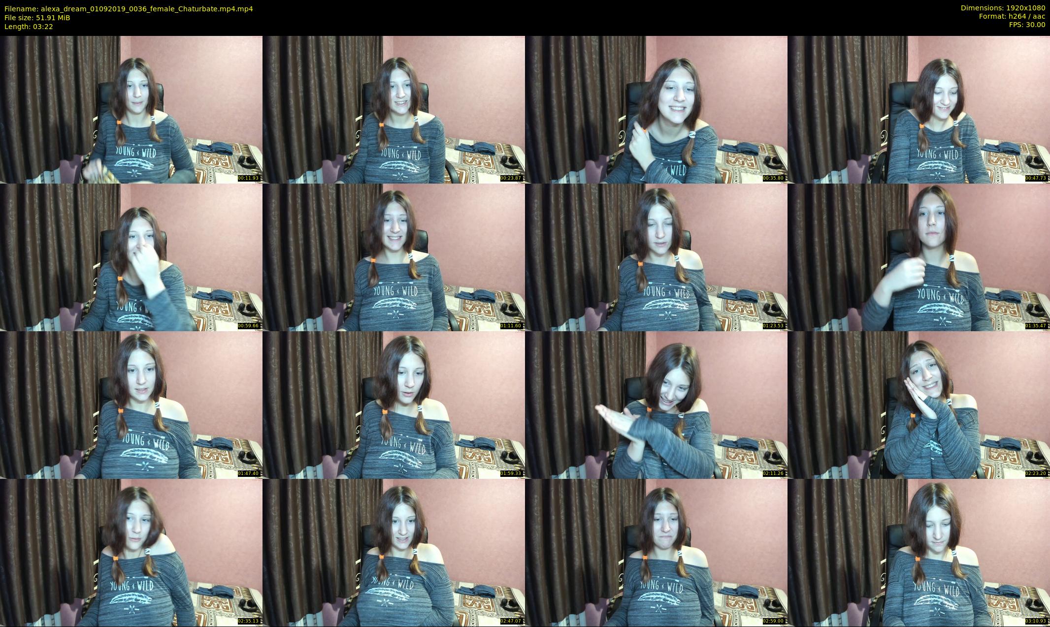 alexa_dream — 4 minute Chaturbate female cam show recording, 1080p, Sep 1, 2019