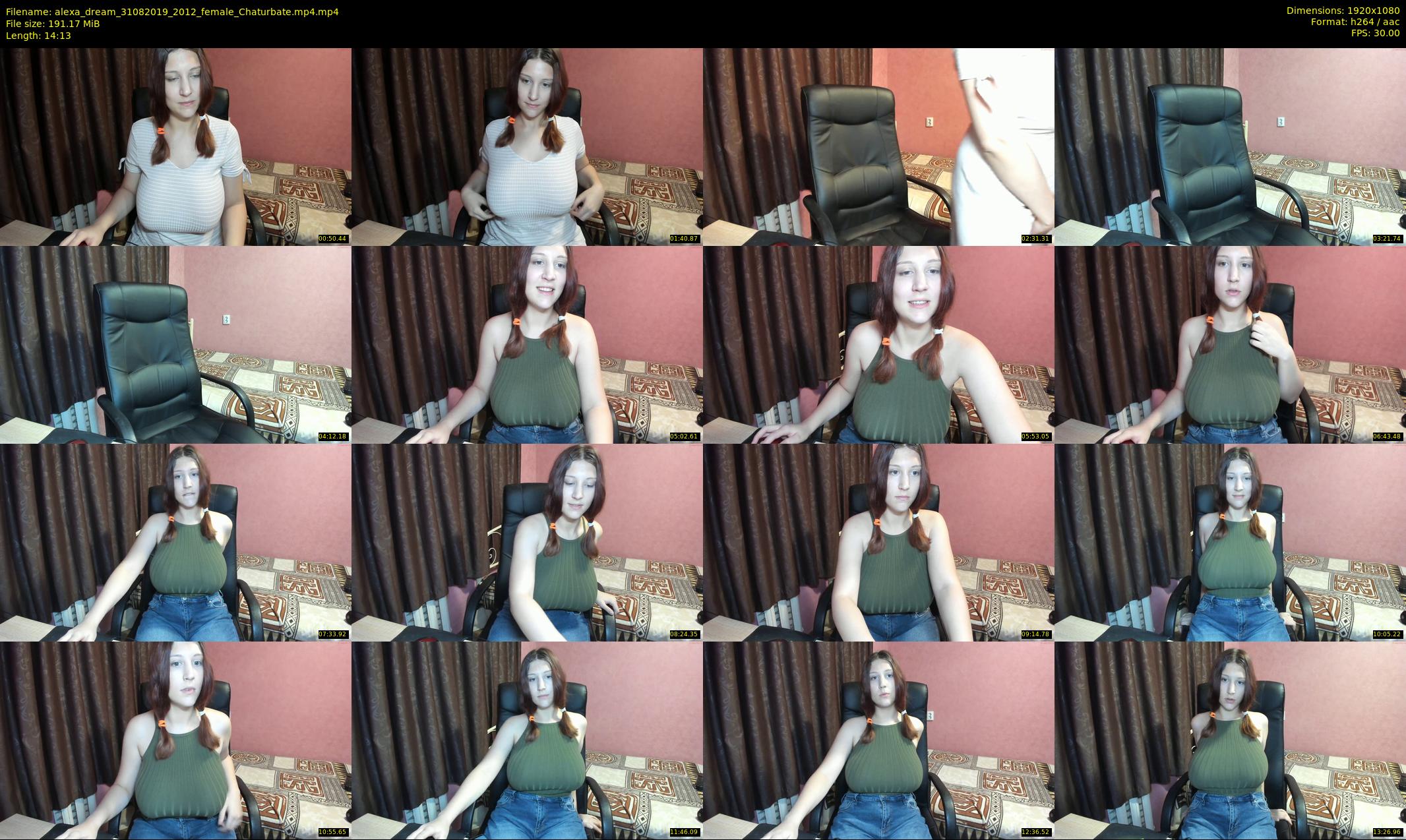 alexa_dream — 15 minute Chaturbate female cam show recording, 1080p, Aug 31, 2019