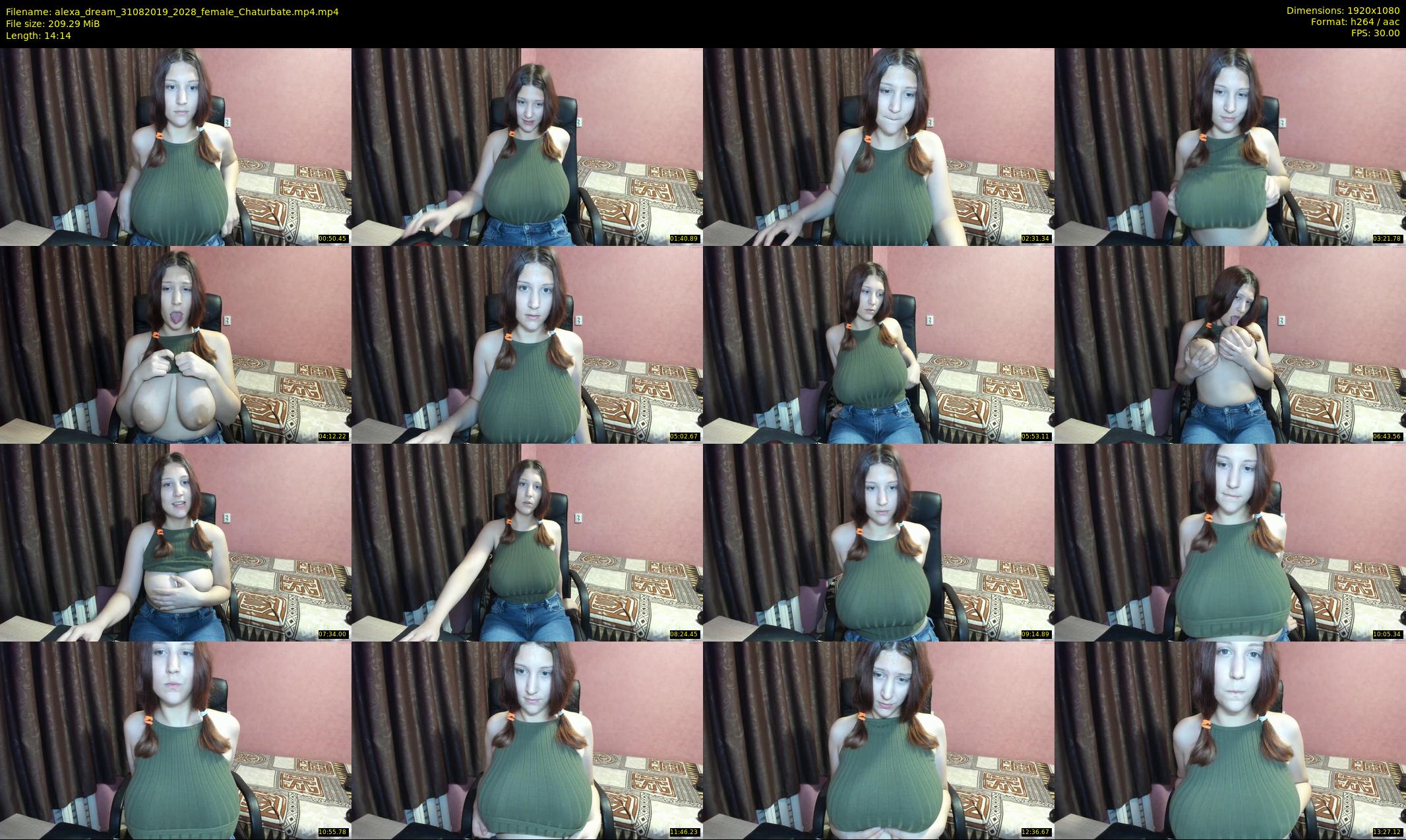 alexa_dream — 15 minute Chaturbate female cam show recording, 1080p, Aug 31, 2019