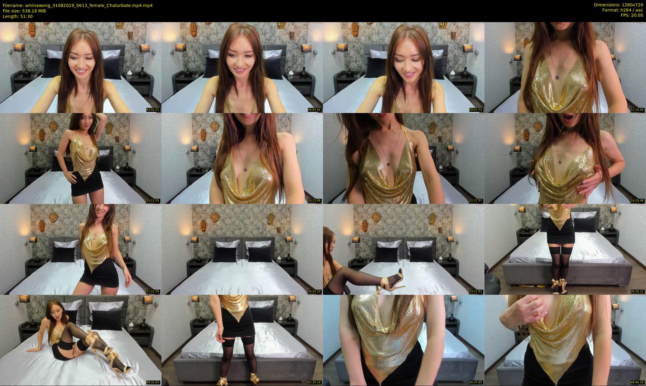 aminawong — 52 minute Chaturbate female cam show recording, 720p, Aug 31, 2019
