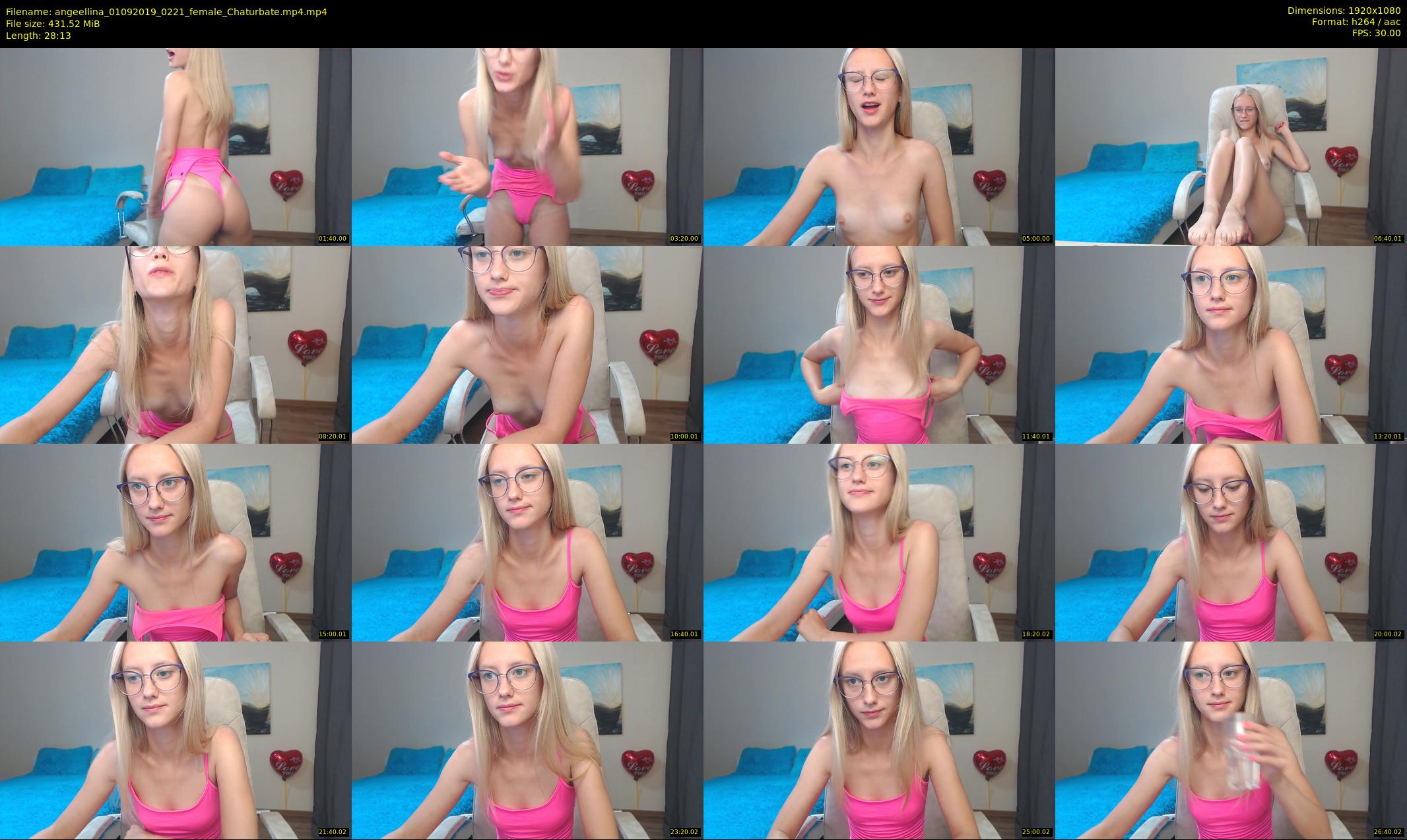 angeellina — 29 minute Chaturbate female cam show recording, 1080p, Sep 1, 2019