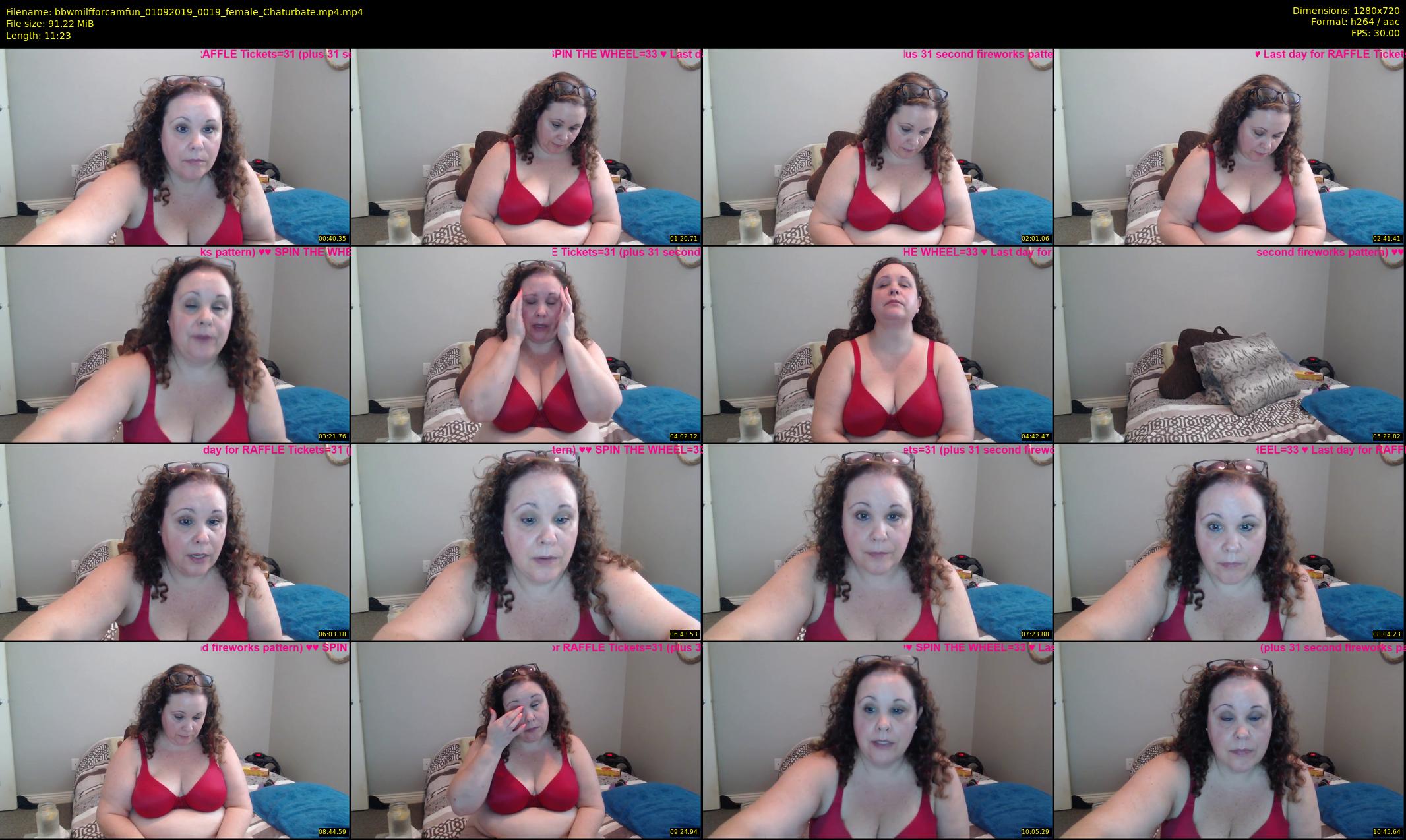 bbwmilfforcamfun — 12 minute Chaturbate female cam show recording, 720p, Sep 1, 2019