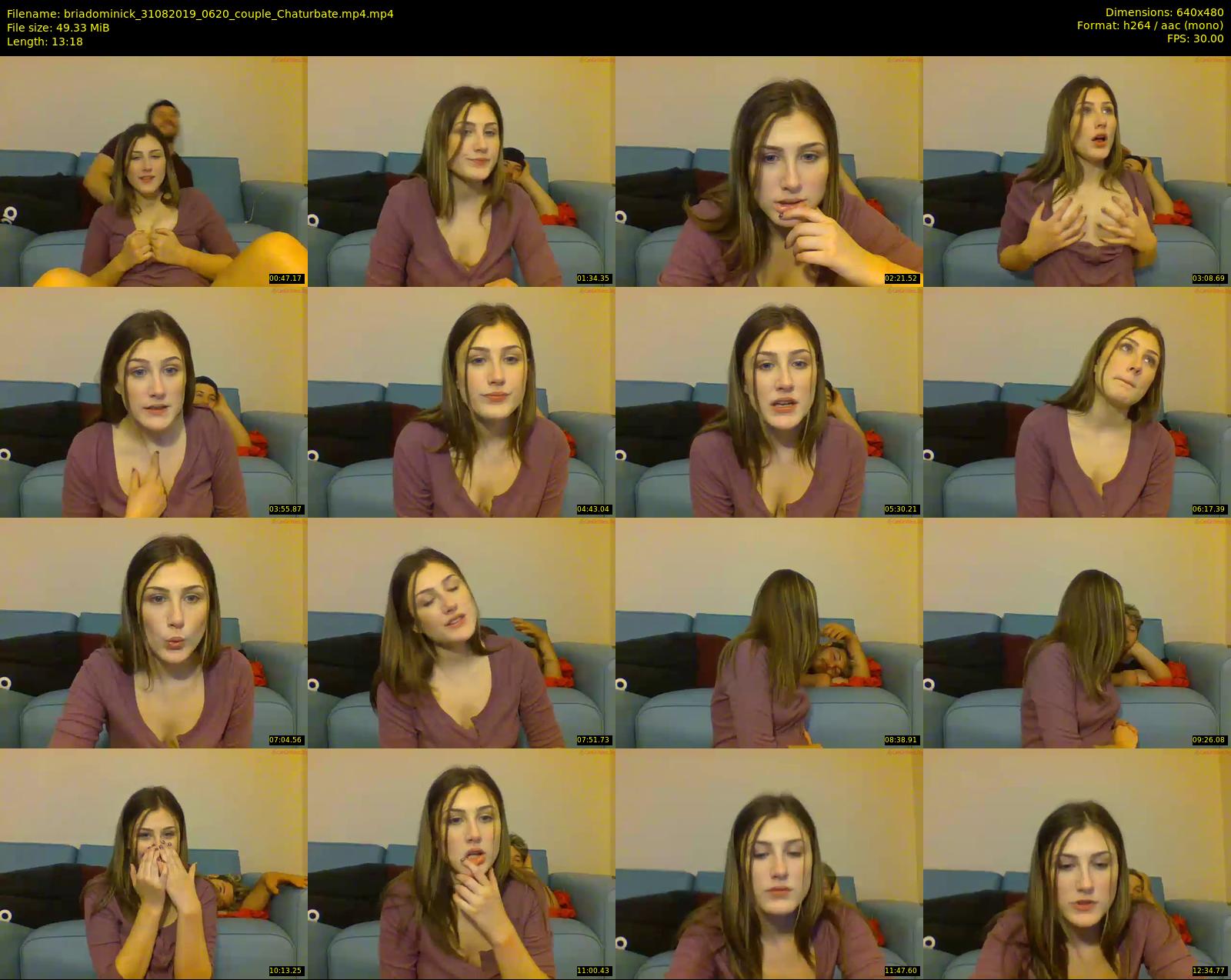 briadominick — 14 minute Chaturbate couple cam show recording, 480p, Aug 31, 2019