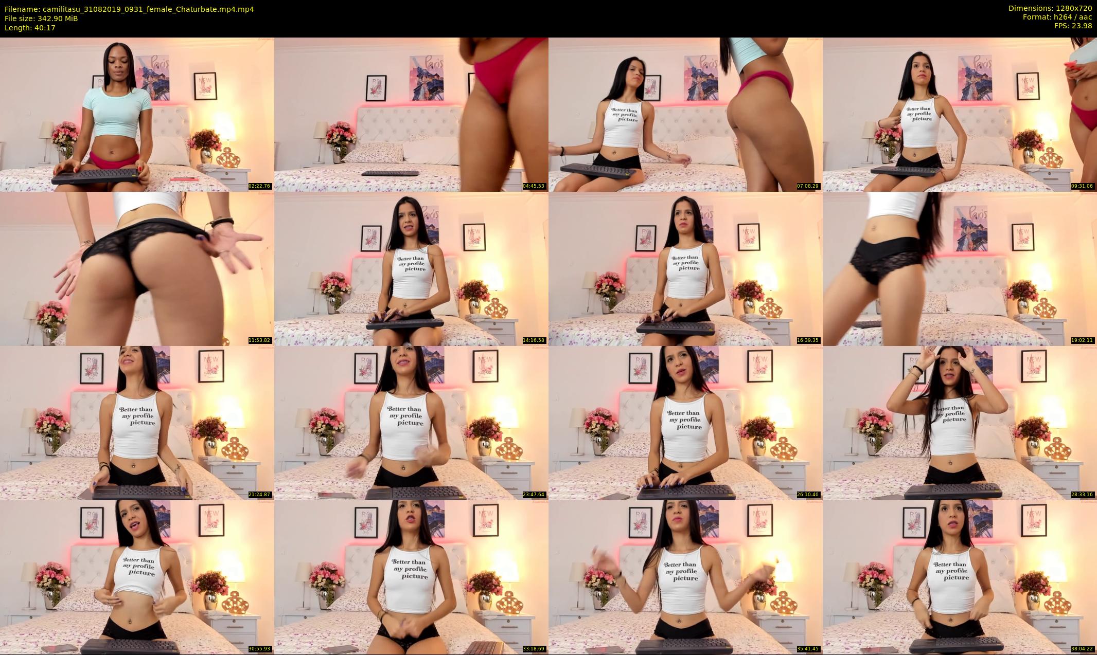 camilitasu — 41 minute Chaturbate female cam show recording, 720p, Aug 31, 2019