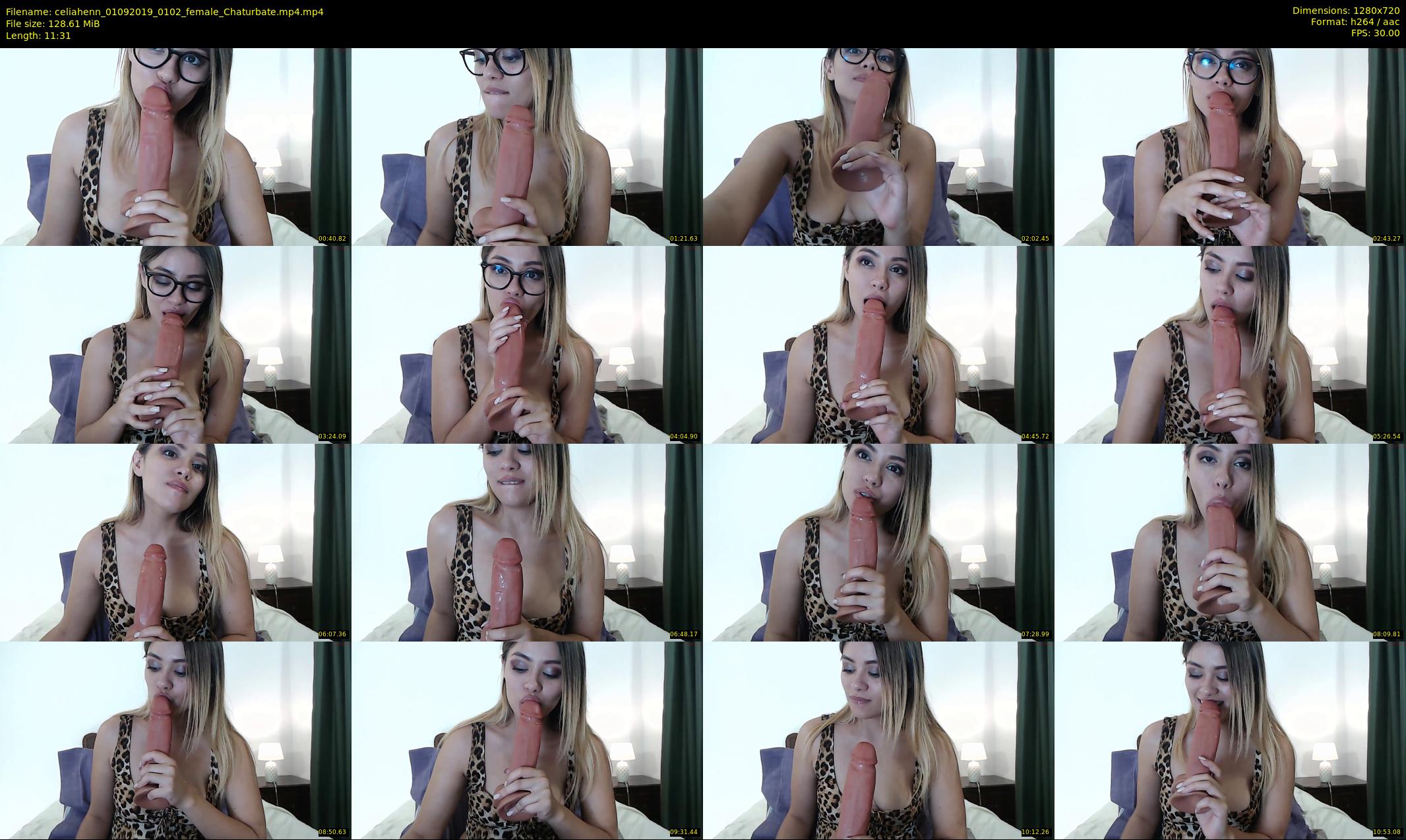 celiahenn — 12 minute Chaturbate female cam show recording, 720p, Sep 1, 2019