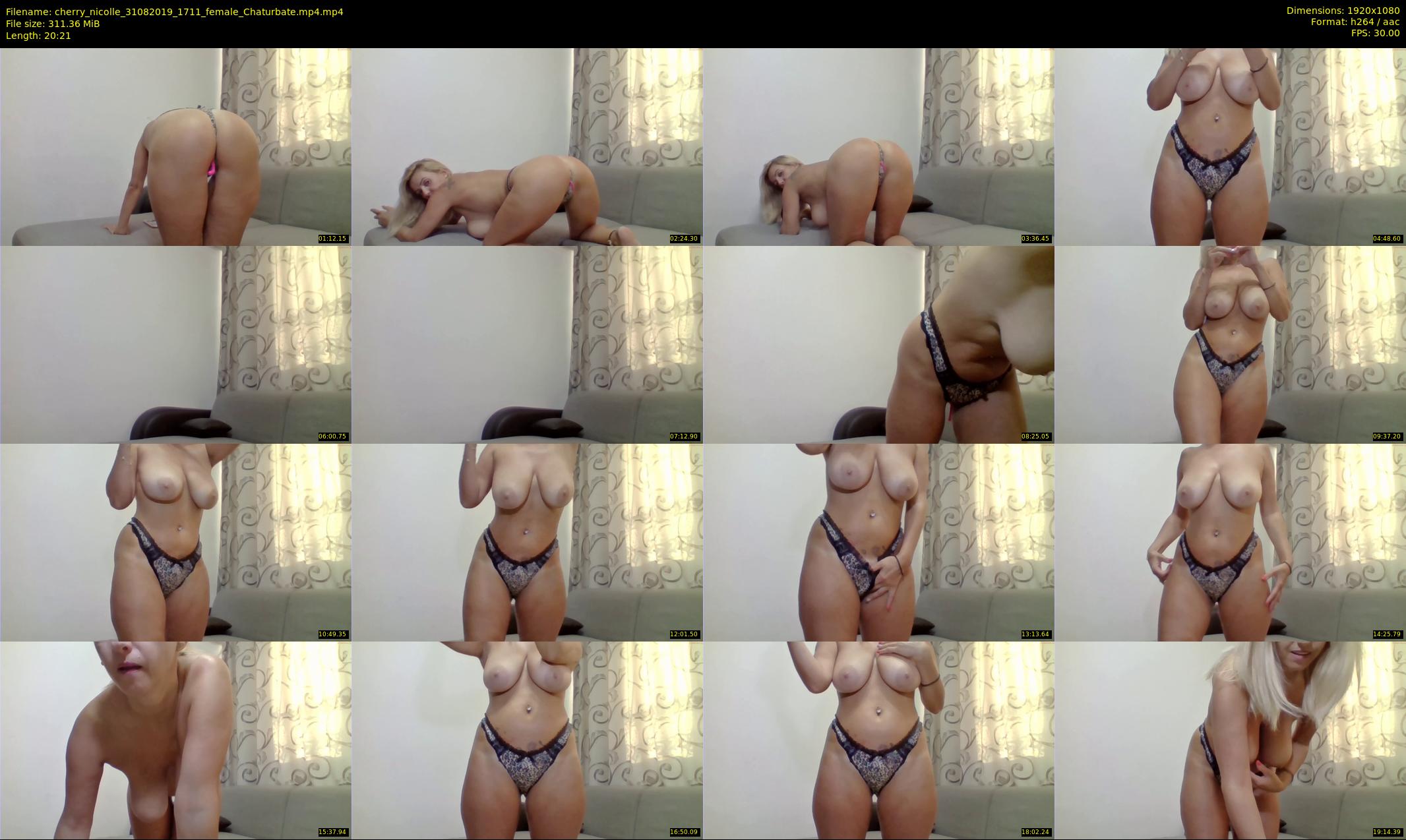 cherry_nicolle — 21 minute Chaturbate female cam show recording, 1080p, Aug 31, 2019