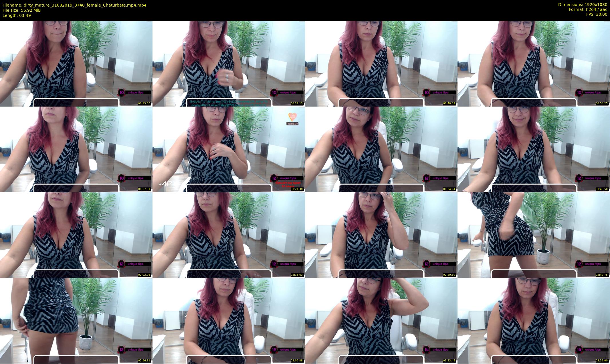 dirty_mature — 4 minute Chaturbate female cam show recording, 1080p, Aug 31, 2019