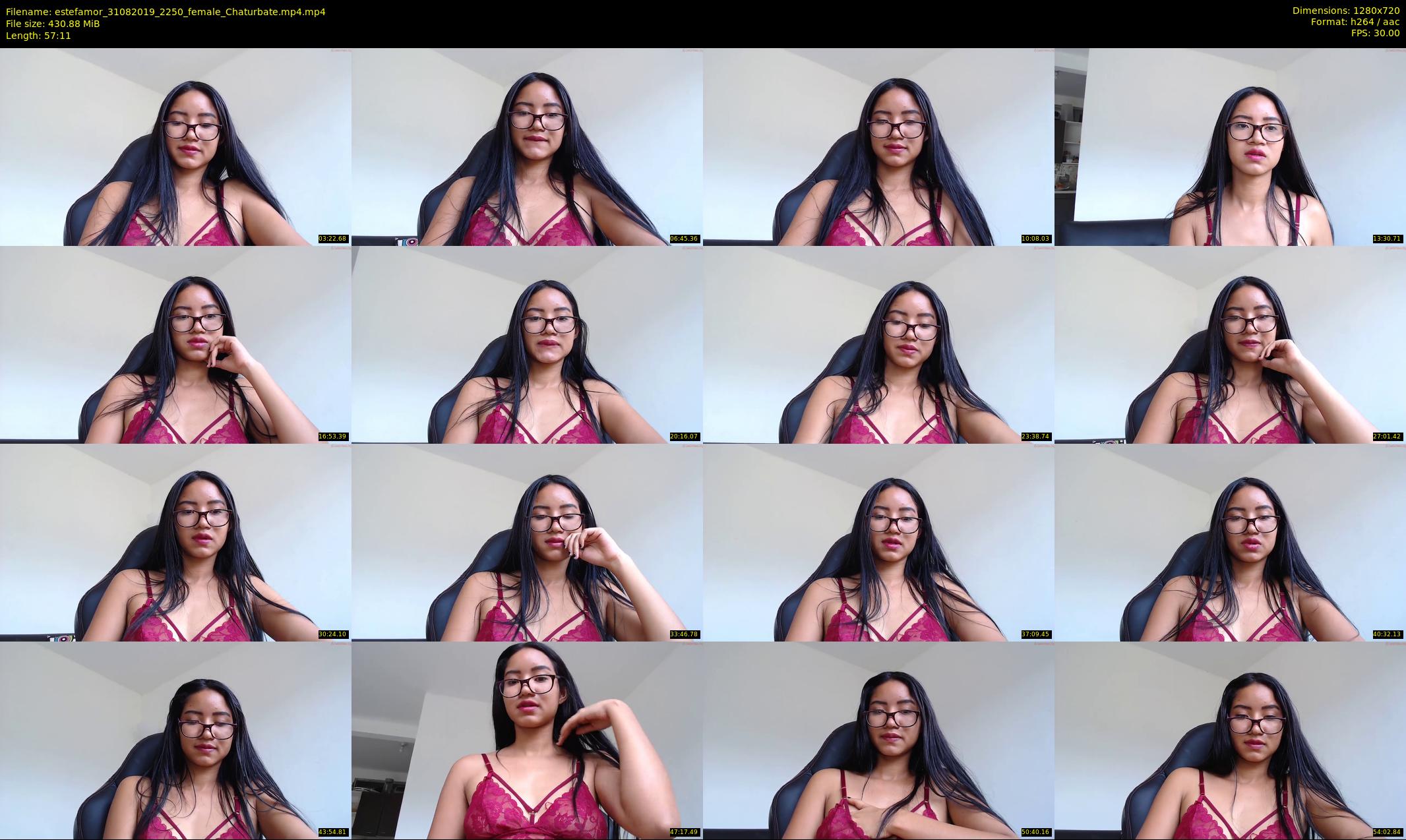 estefamor — 58 minute Chaturbate female cam show recording, 720p, Aug 31, 2019