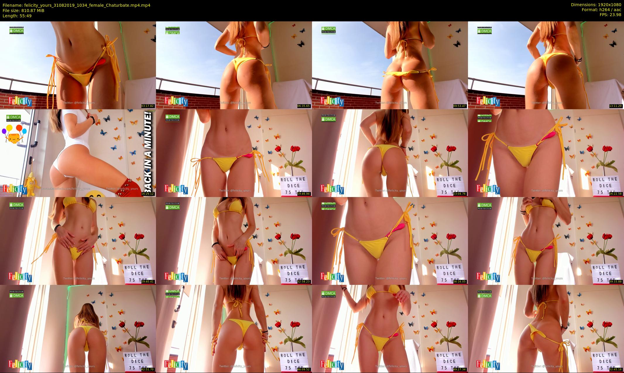 felicity_yours — 56 minute Chaturbate female cam show recording, 1080p, Aug 31, 2019
