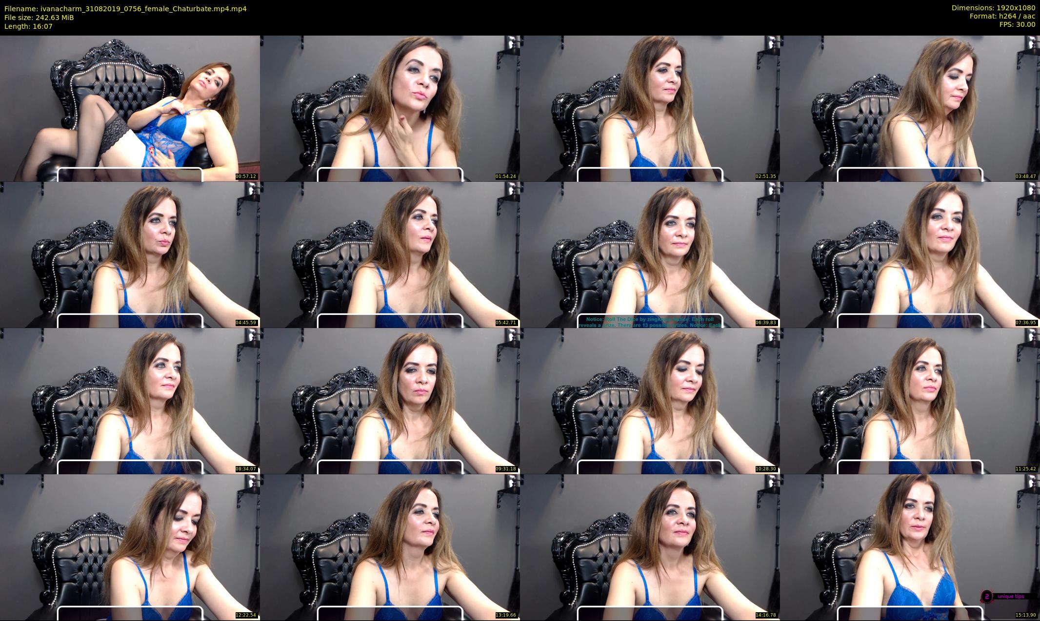 ivanacharm — 17 minute Chaturbate female cam show recording, 1080p, Aug 31, 2019
