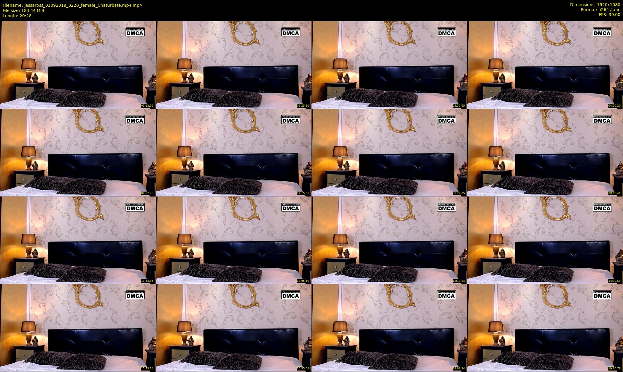 jessaross — 21 minute Chaturbate female cam show recording, 1080p, Sep 1, 2019
