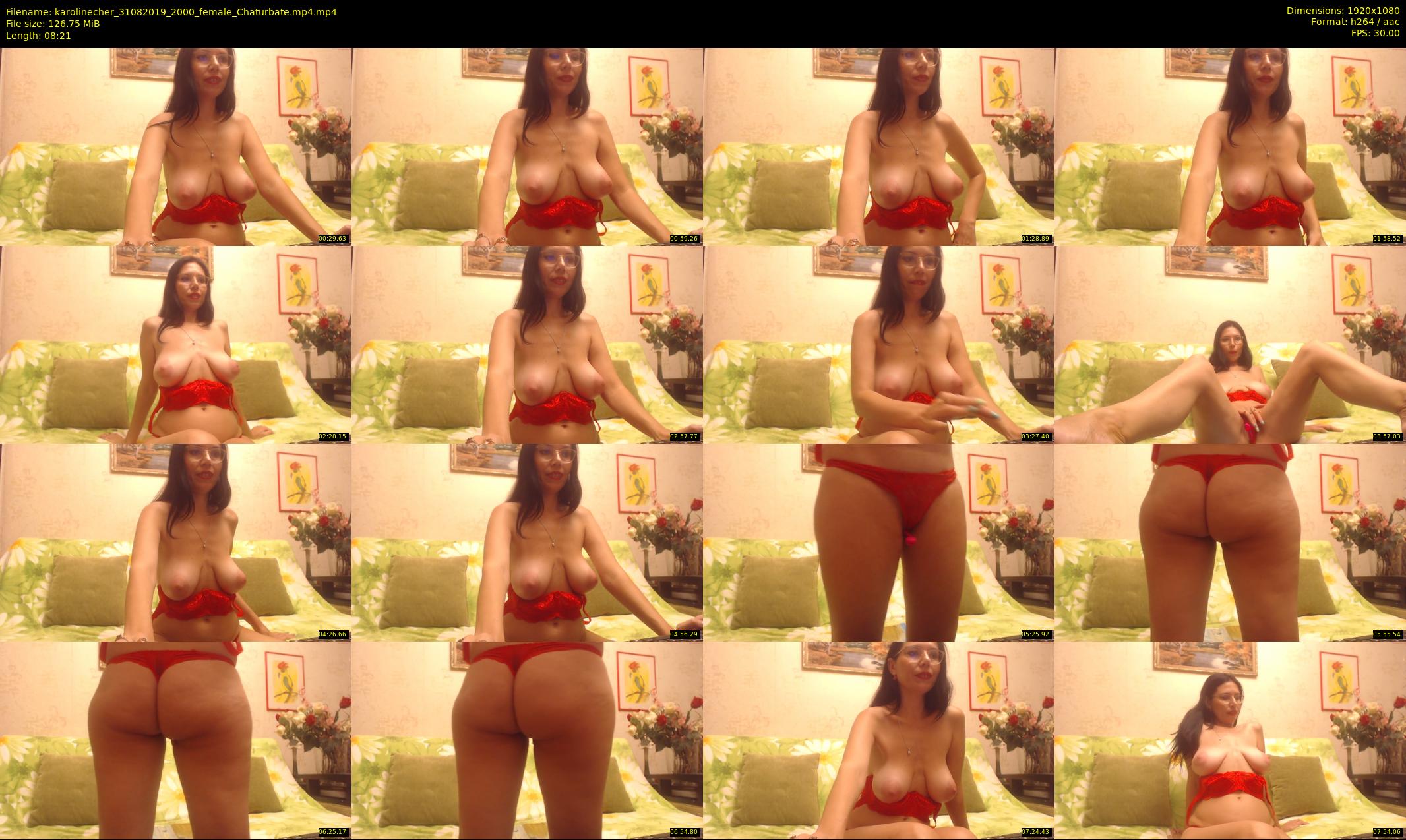 karolinecher — 9 minute Chaturbate female cam show recording, 1080p, Aug 31, 2019
