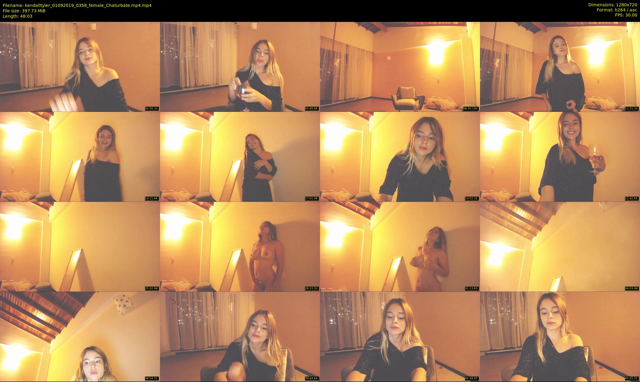 kendalltyler — 49 minute Chaturbate female cam show recording, 720p, Sep 1, 2019