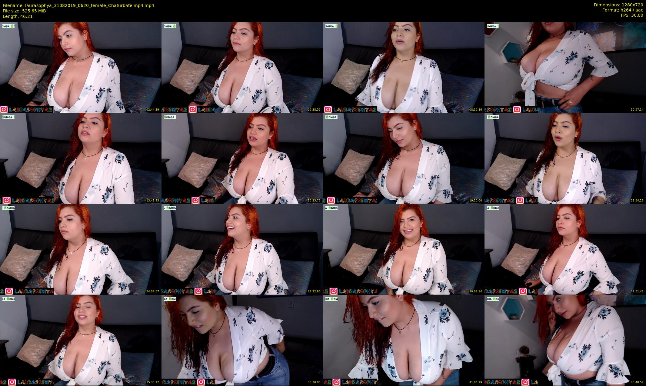 laurasophya — 47 minute Chaturbate female cam show recording, 720p, Aug 31, 2019