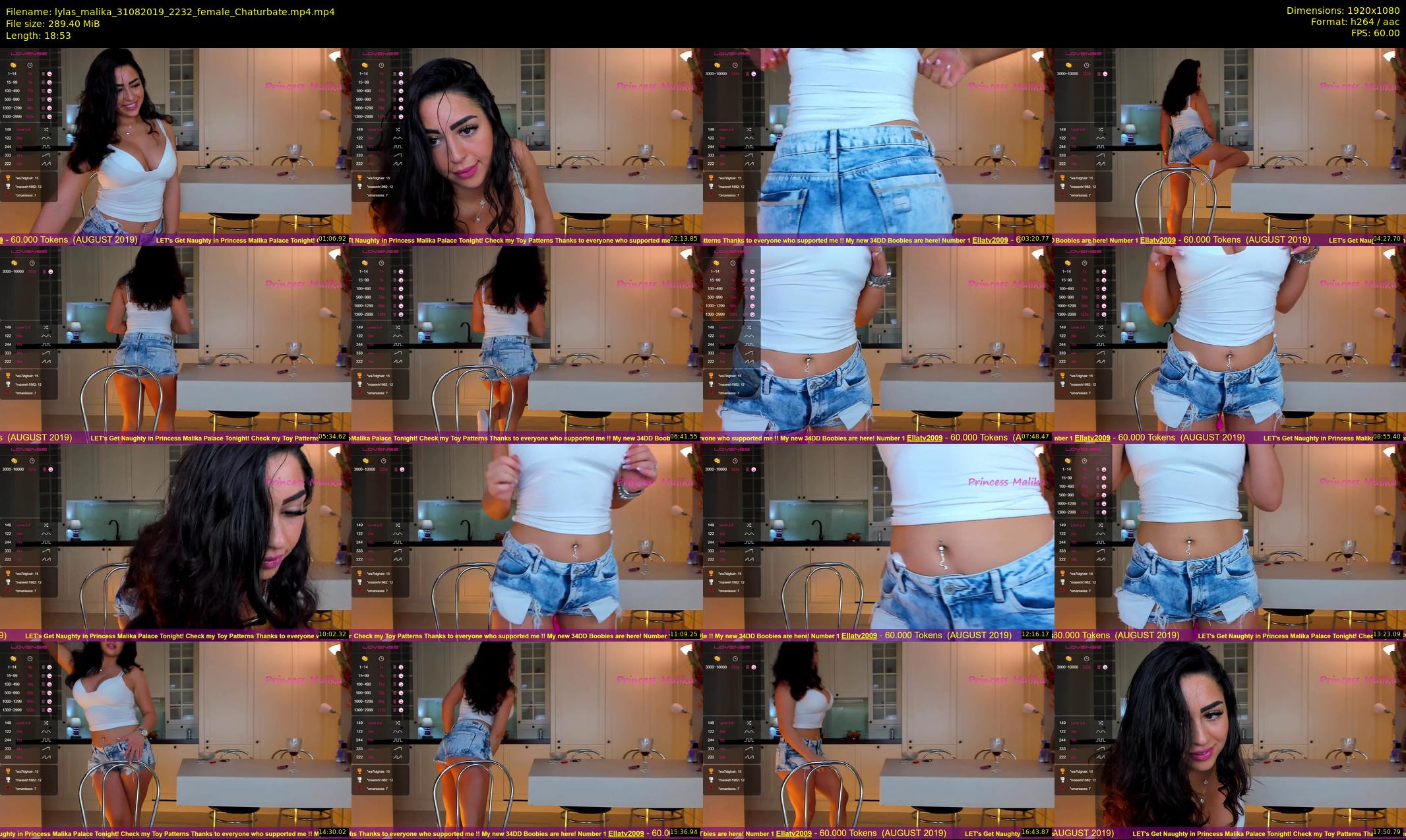 lylas_malika — 19 minute Chaturbate female cam show recording, 1080p, Aug 31, 2019