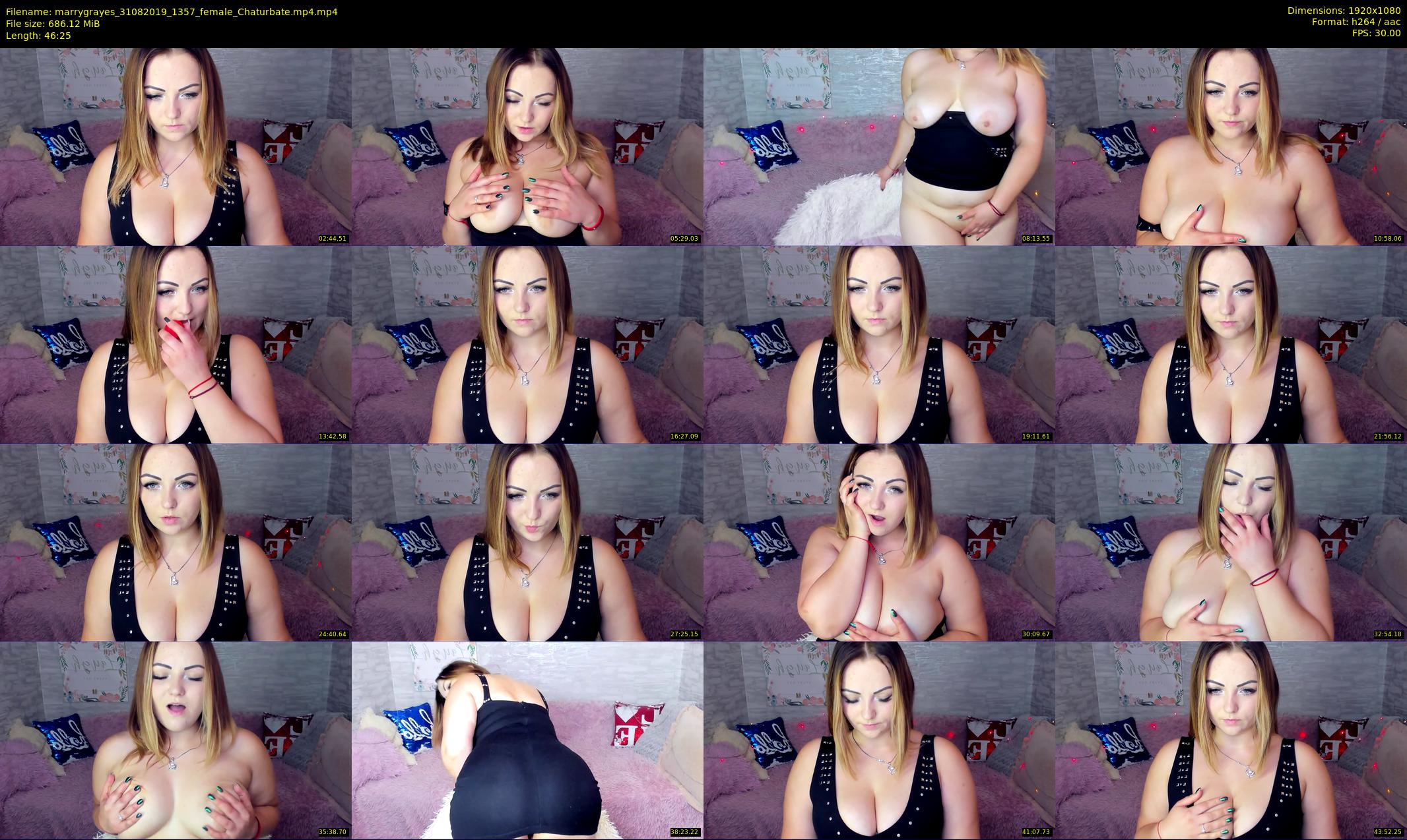 marrygrayes — 47 minute Chaturbate female cam show recording, 1080p, Aug 31, 2019
