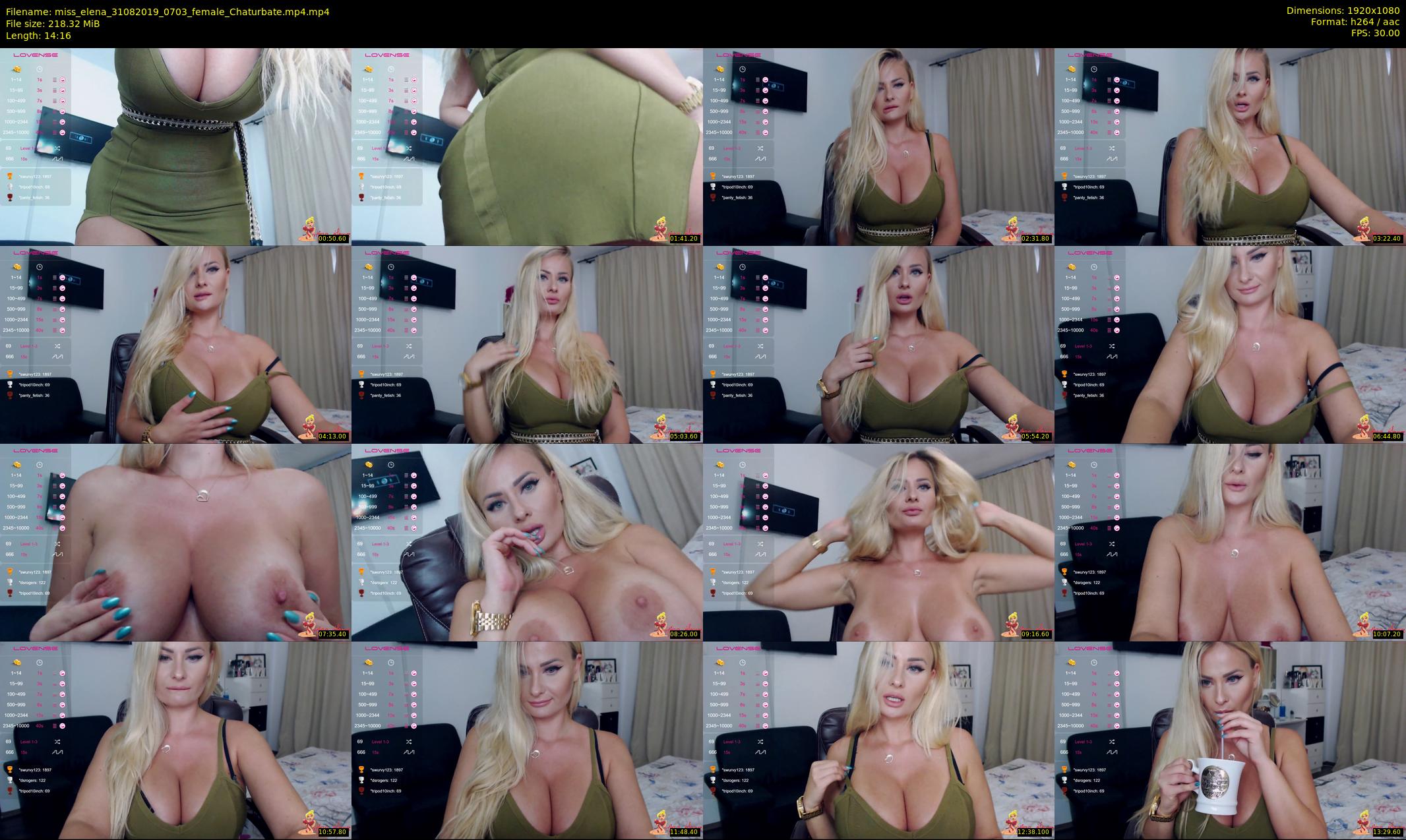 miss_elena — 15 minute Chaturbate female cam show recording, 1080p, Aug 31, 2019