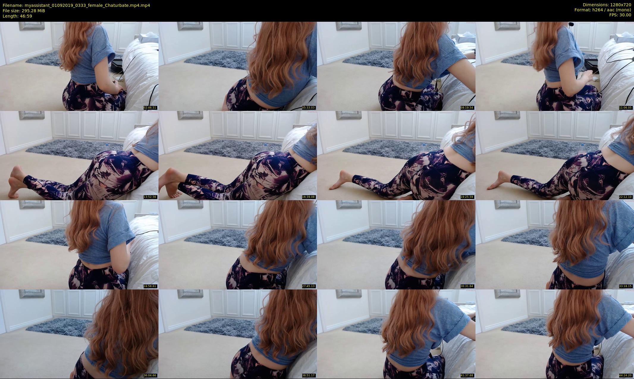 myassistant — 47 minute Chaturbate female cam show recording, 720p, Sep 1, 2019