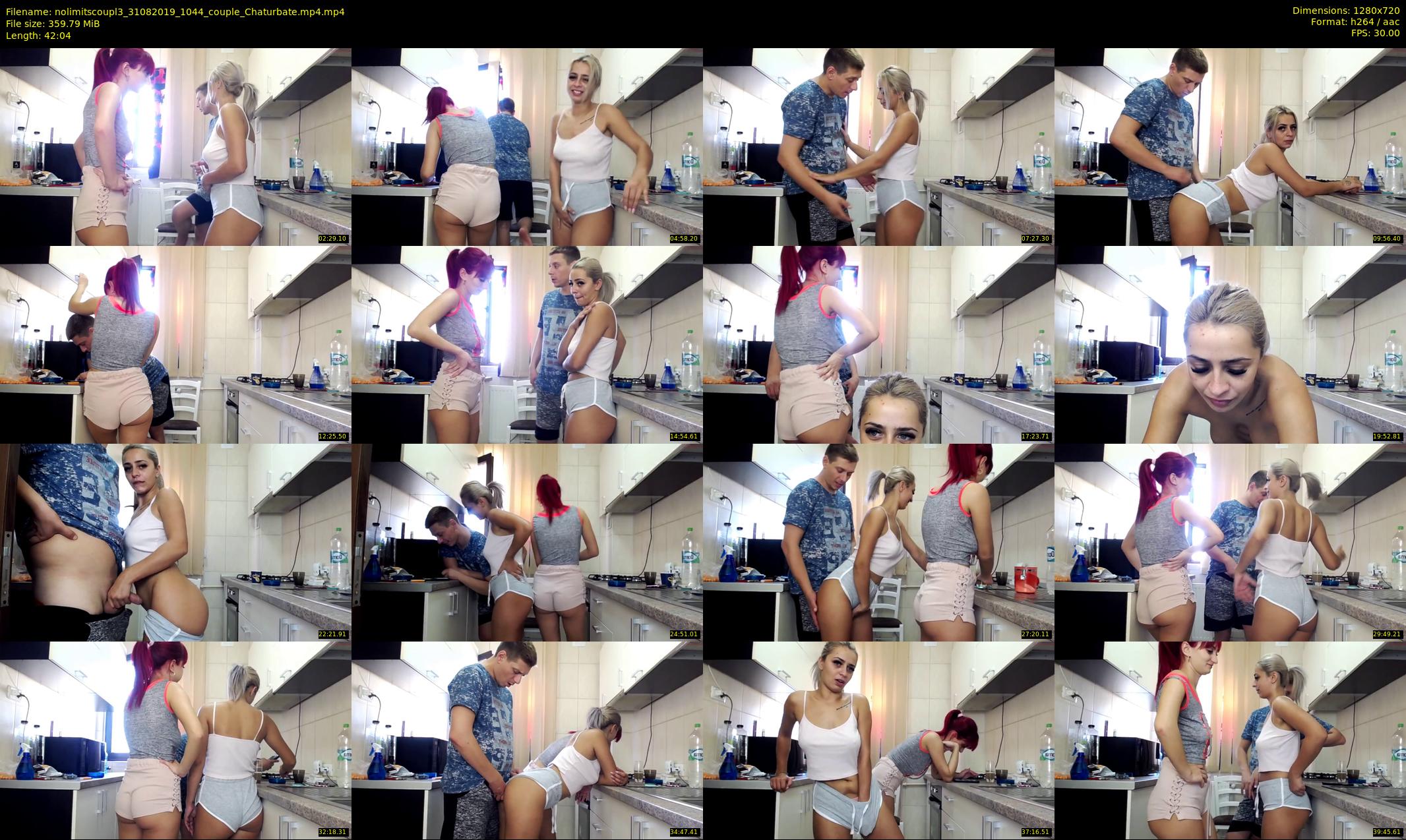nolimitscoupl3 — 43 minute Chaturbate couple cam show recording, 720p, Aug 31, 2019