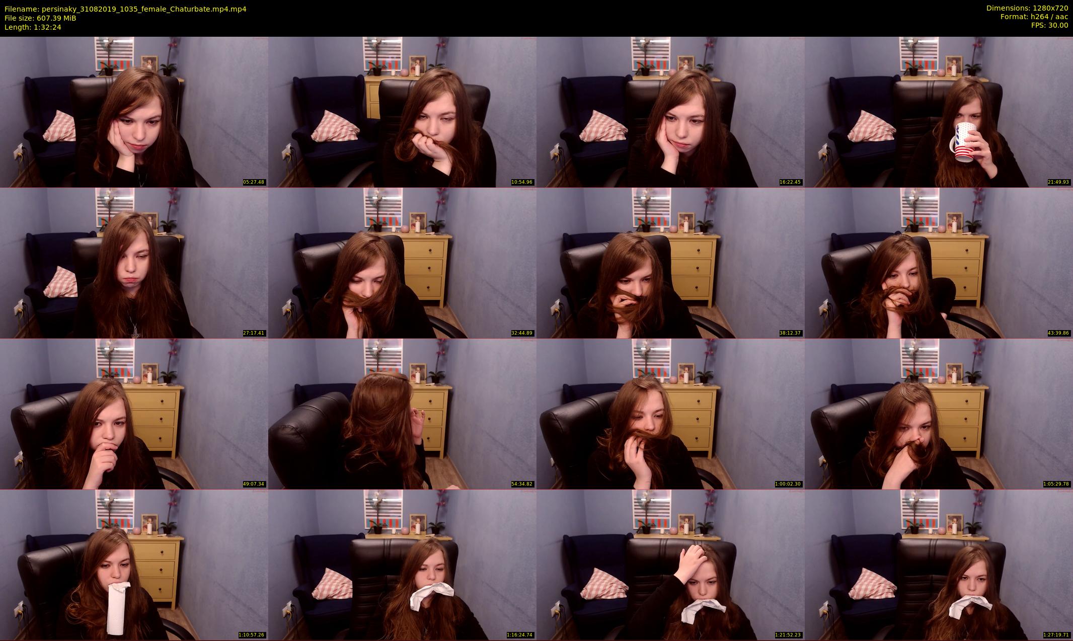 persinaky — 93 minute Chaturbate female cam show recording, 720p, Aug 31, 2019