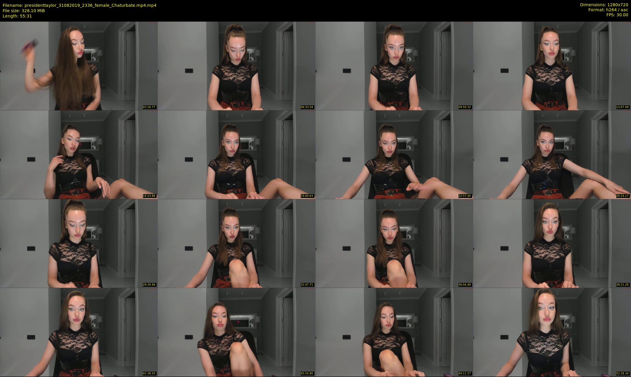 presidenttaylor — 56 minute Chaturbate female cam show recording, 720p, Aug 31, 2019