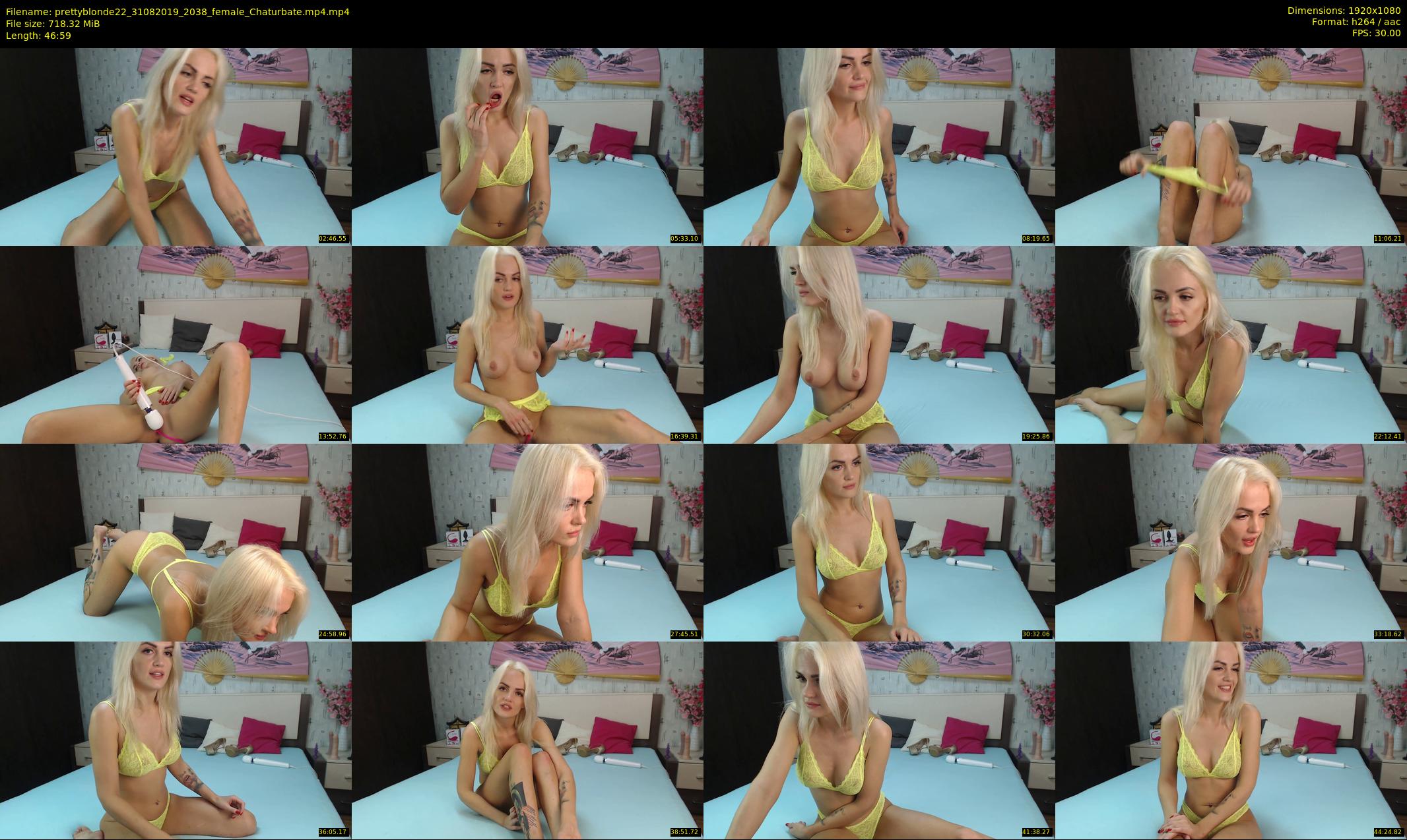 prettyblonde22 — 47 minute Chaturbate female cam show recording, 1080p, Aug 31, 2019