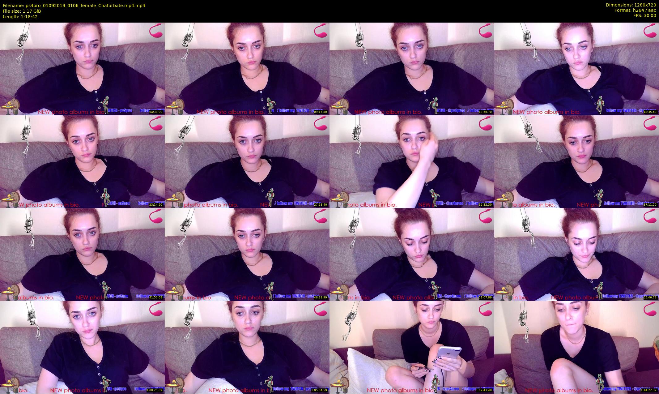 ps4pro — 79 minute Chaturbate female cam show recording, 720p, Sep 1, 2019