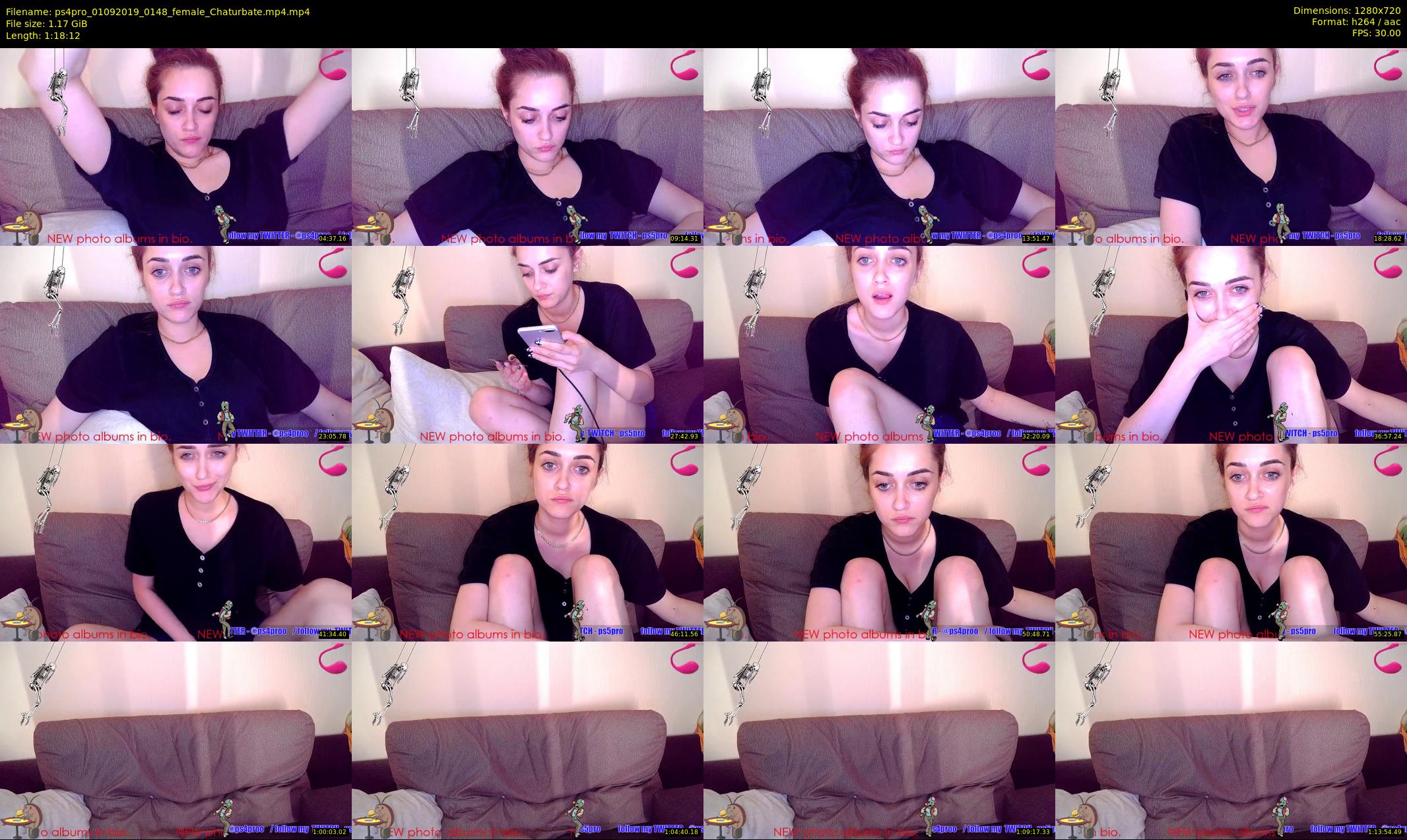 ps4pro — 79 minute Chaturbate female cam show recording, 720p, Sep 1, 2019