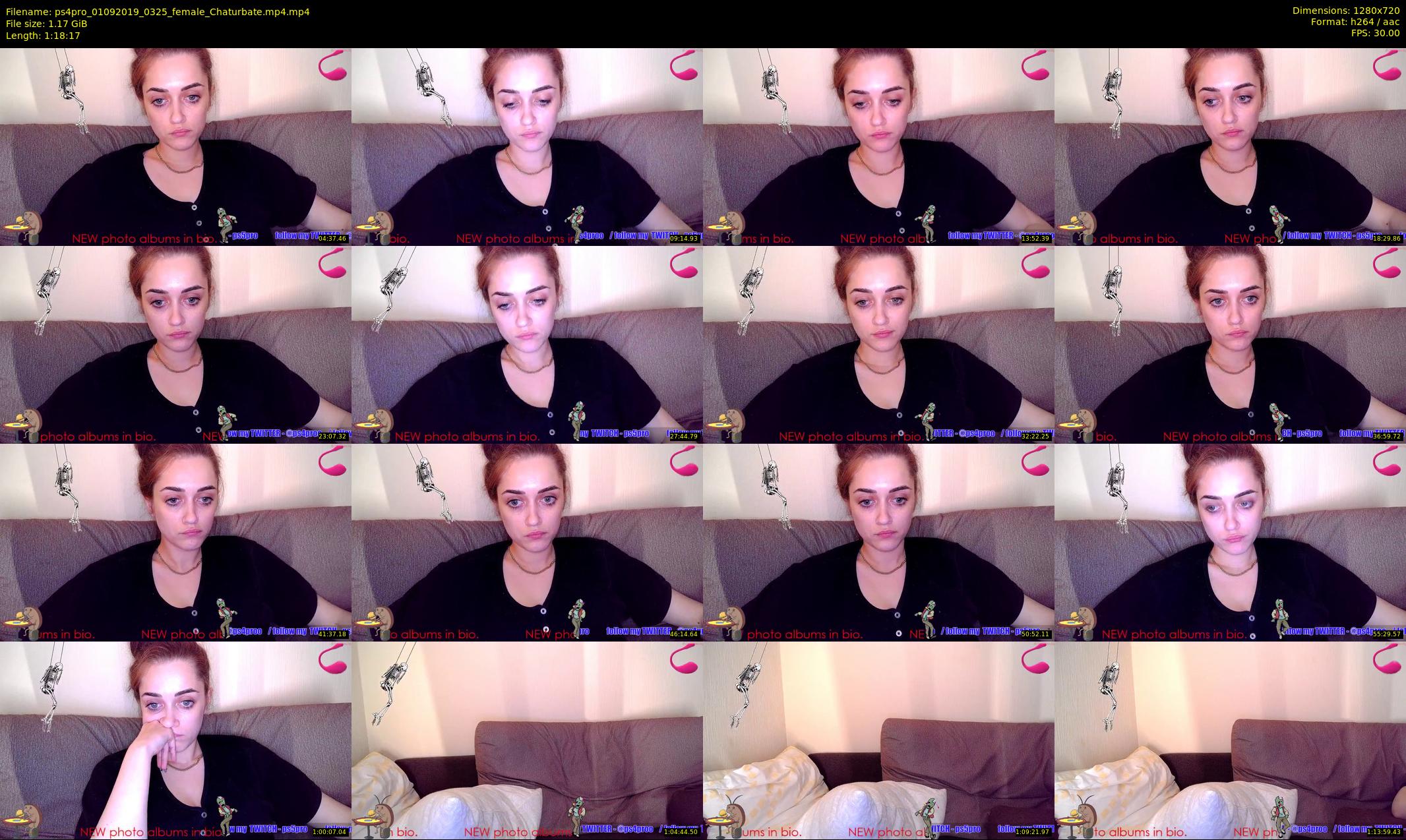 ps4pro — 79 minute Chaturbate female cam show recording, 720p, Sep 1, 2019