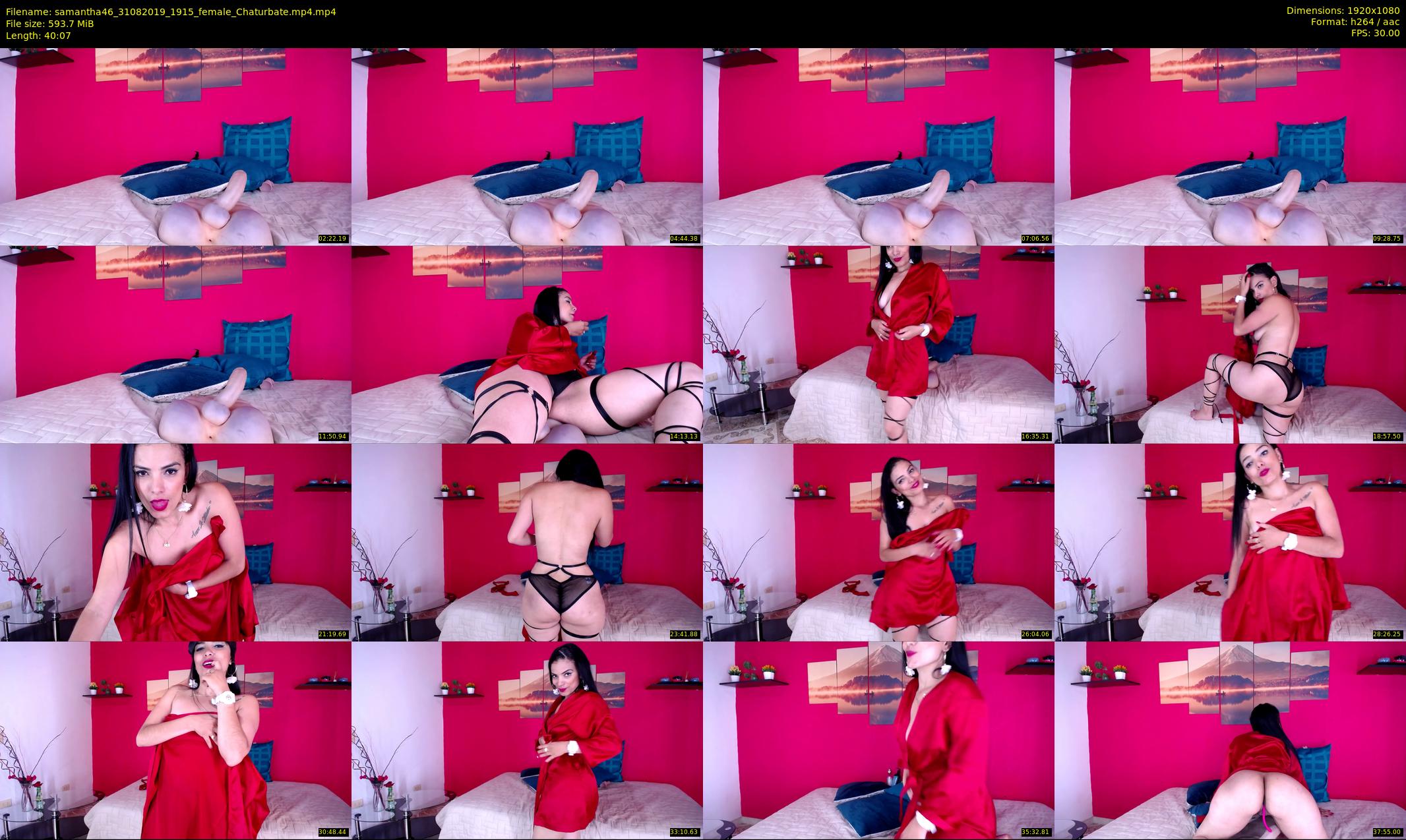 samantha46 — 41 minute Chaturbate female cam show recording, 1080p, Aug 31, 2019