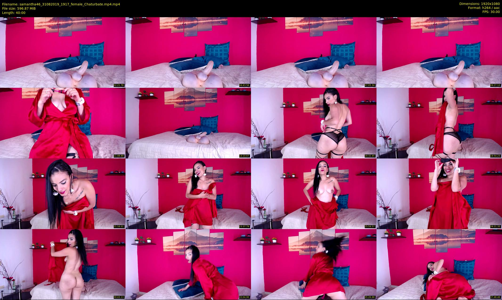 samantha46 — 40 minute Chaturbate female cam show recording, 1080p, Aug 31, 2019