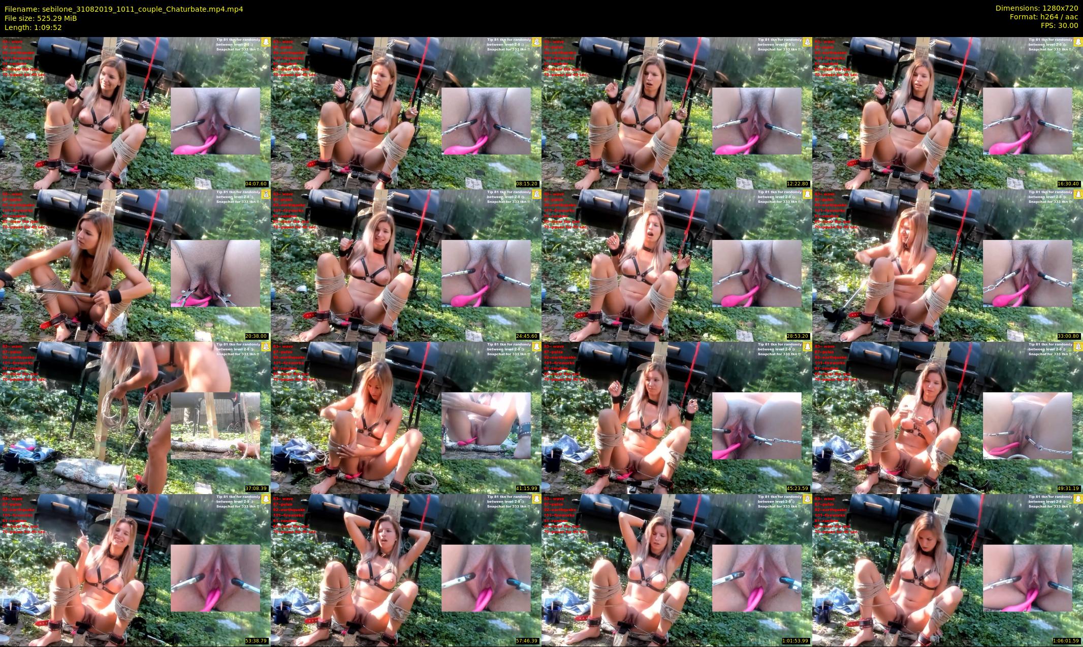 sebilone — 70 minute Chaturbate couple cam show recording, 720p, Aug 31, 2019