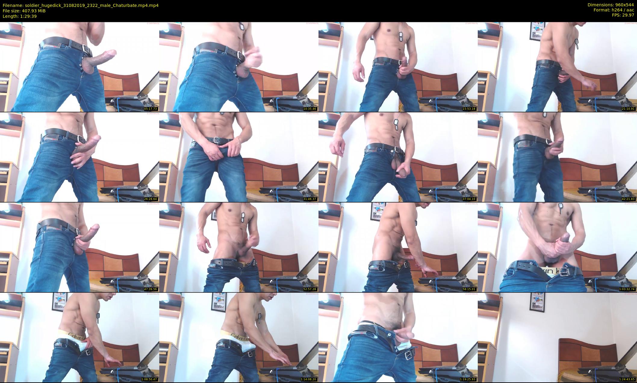 soldier_hugedick — 90 minute Chaturbate male cam show recording, 480p, Aug 31, 2019