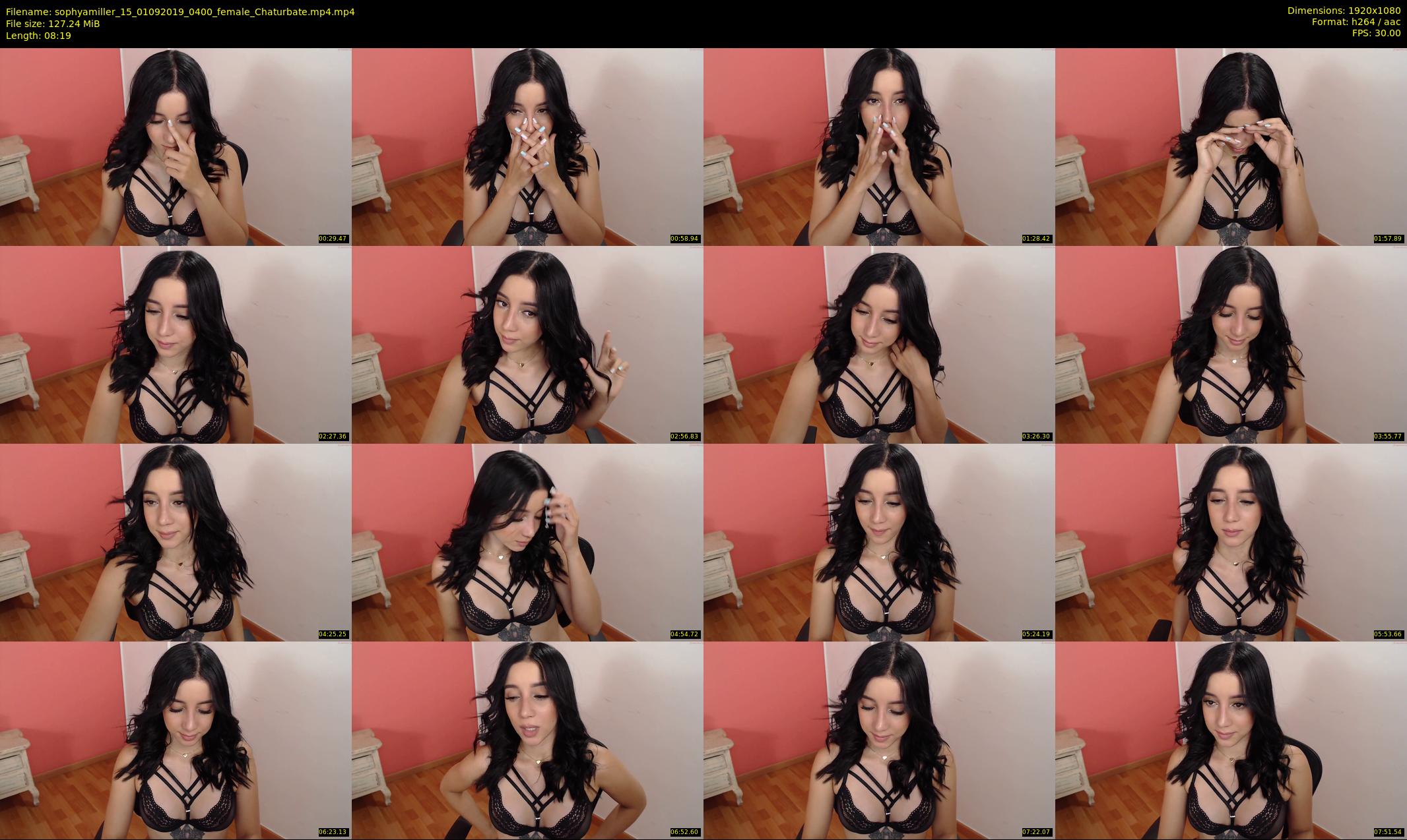 sophyamiller_15 — 9 minute Chaturbate female cam show recording, 1080p, Sep 1, 2019