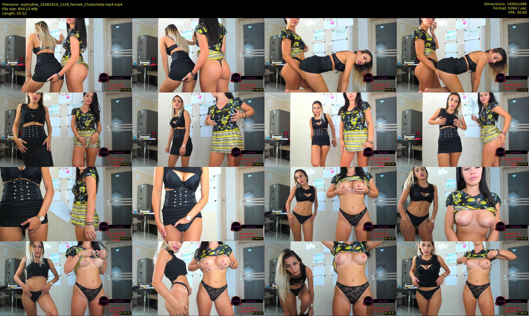 sophydiva — 56 minute Chaturbate female cam show recording, 1080p, Aug 31, 2019