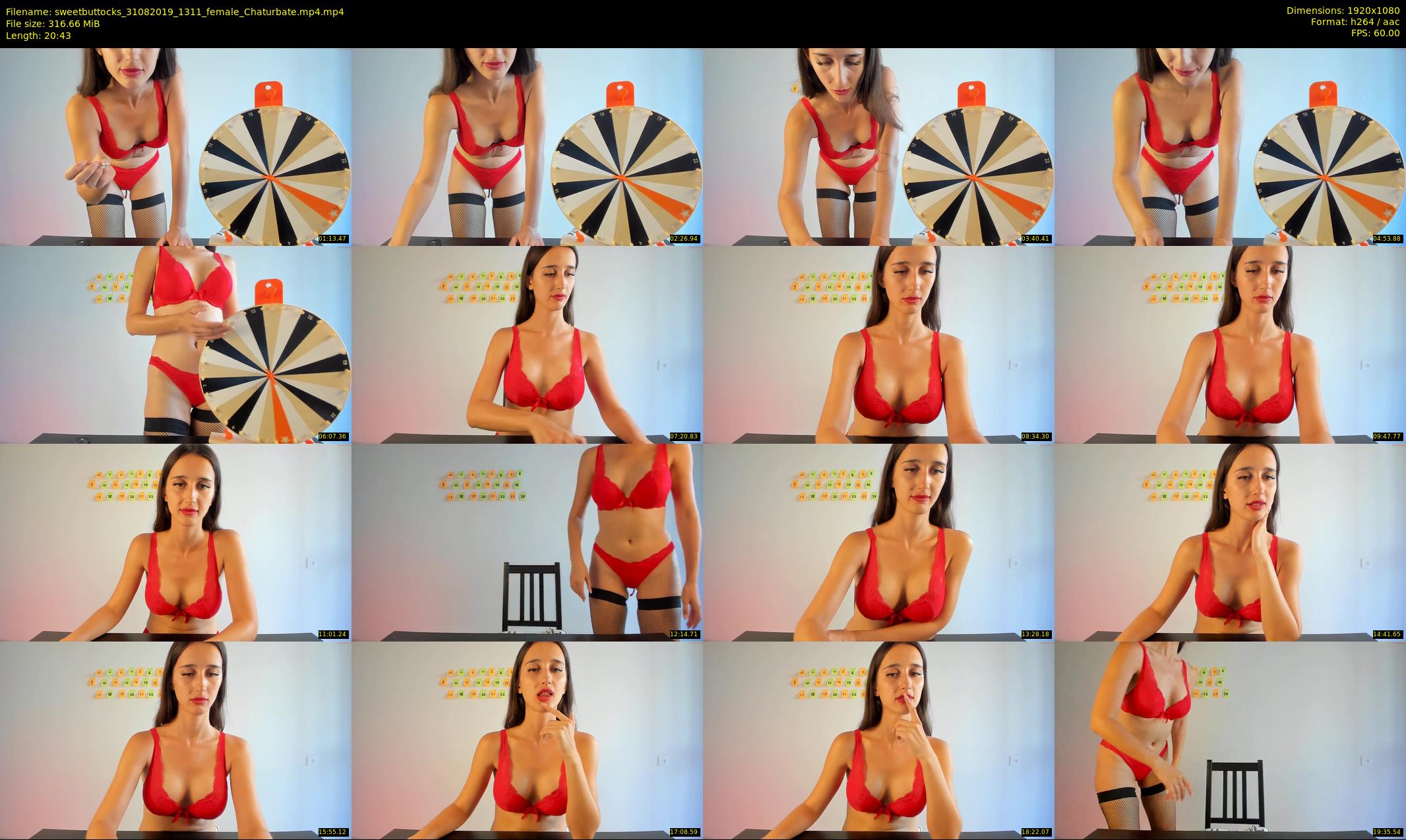 sweetbuttocks — 21 minute Chaturbate female cam show recording, 1080p, Aug 31, 2019
