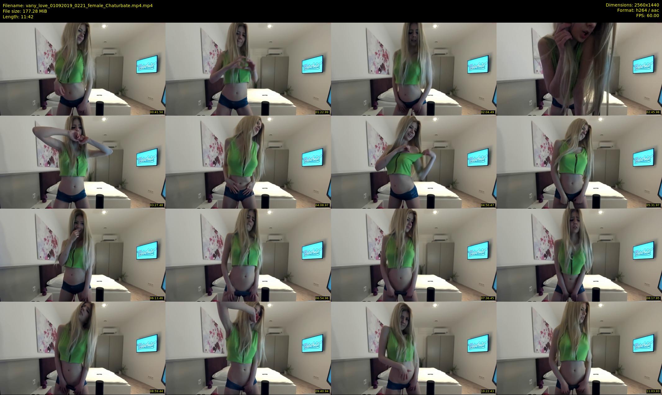 vany_love — 12 minute Chaturbate female cam show recording, 1080p, Sep 1, 2019