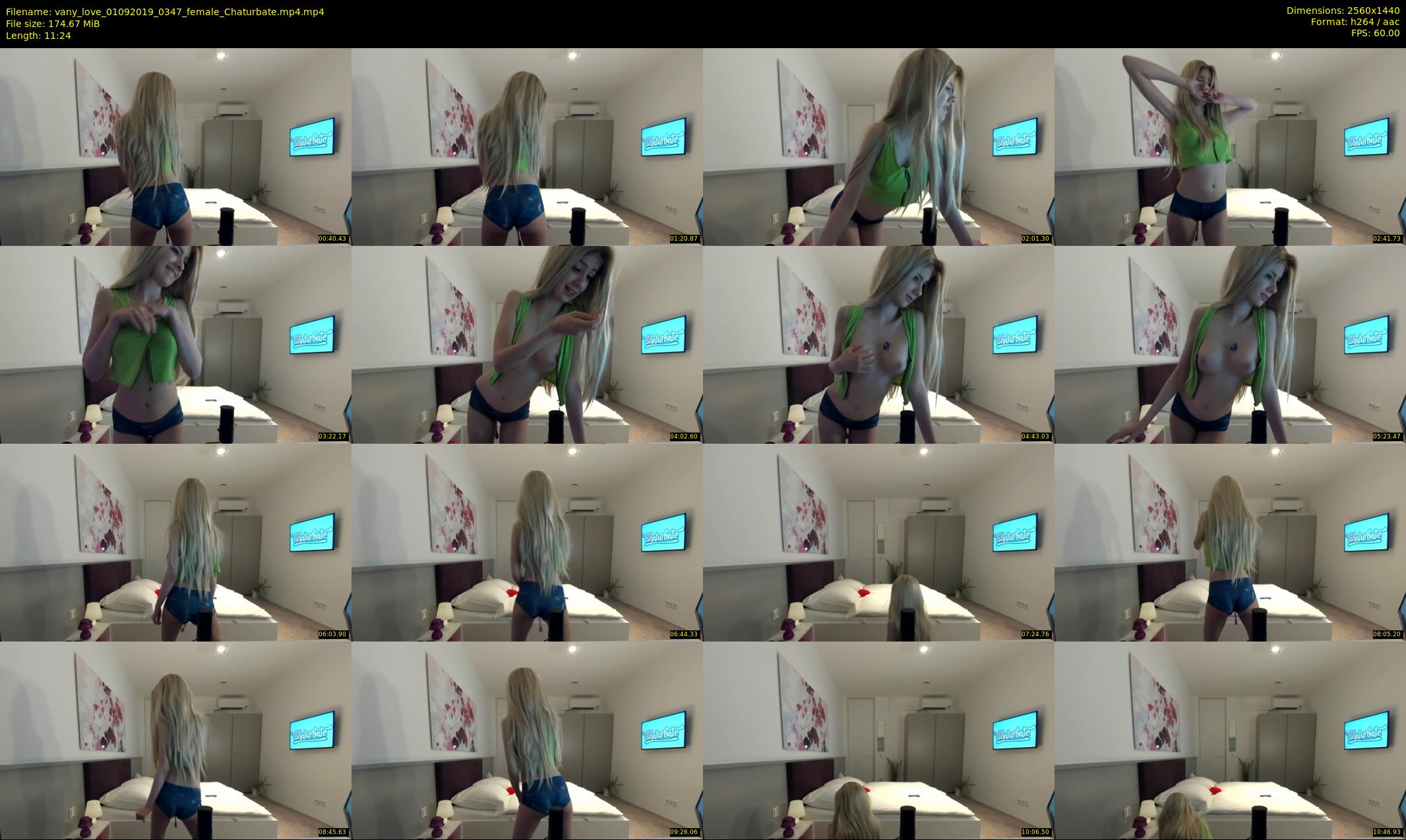 vany_love — 12 minute Chaturbate female cam show recording, 1080p, Sep 1, 2019