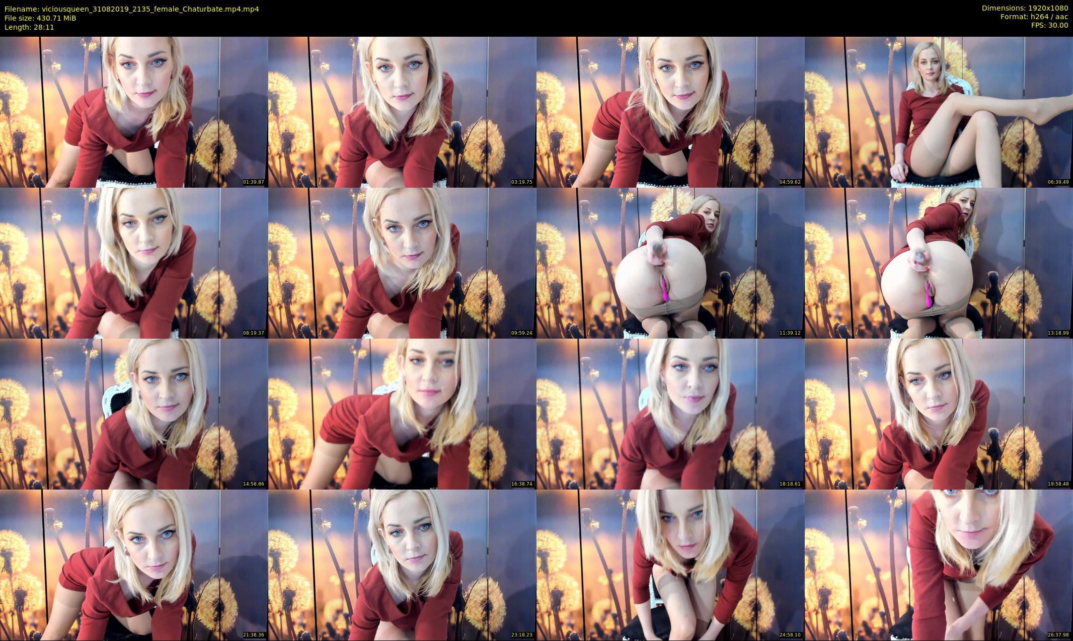 viciousqueen — 29 minute Chaturbate female cam show recording, 1080p, Aug 31, 2019