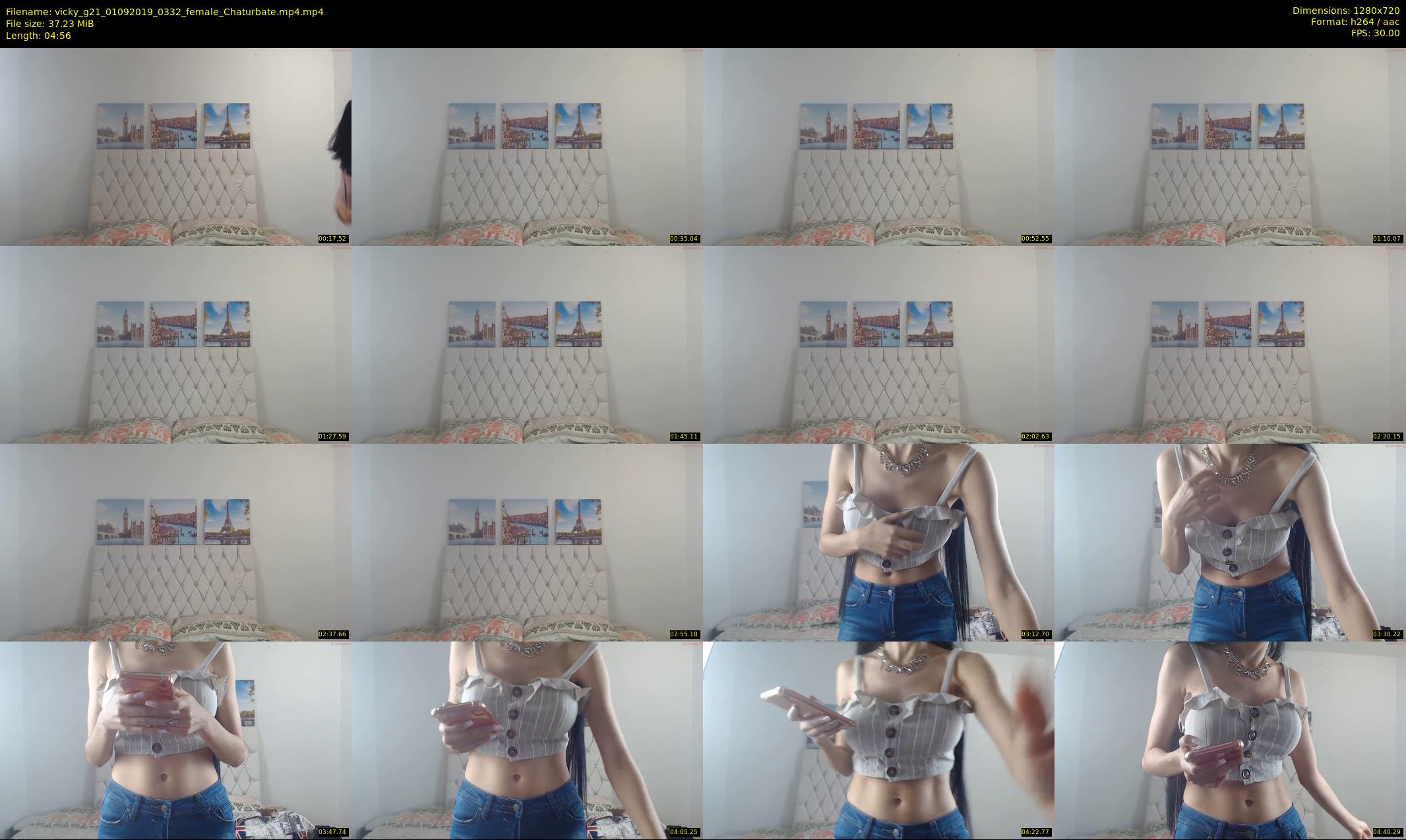 vicky_g21 — 5 minute Chaturbate female cam show recording, 720p, Sep 1, 2019