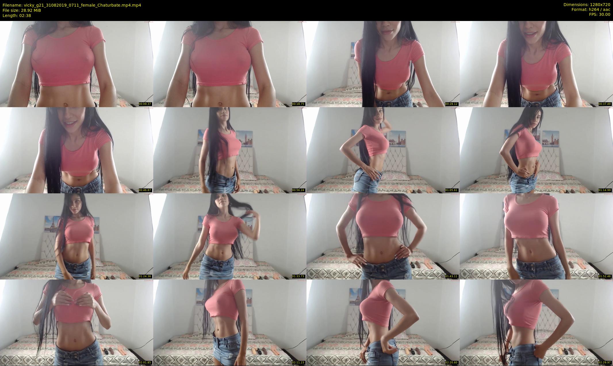 vicky_g21 — 3 minute Chaturbate female cam show recording, 720p, Aug 31, 2019