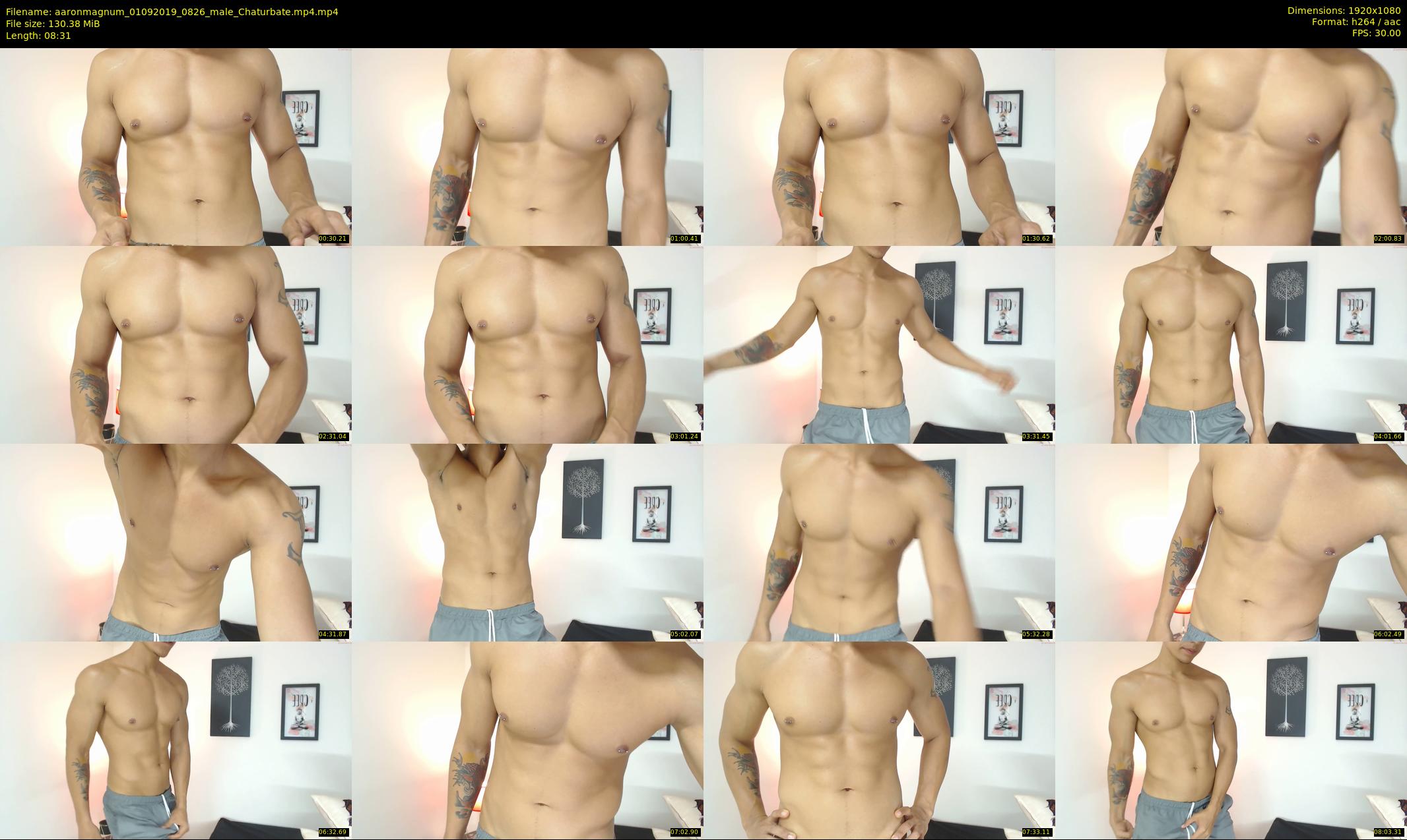 aaronmagnum — 9 minute Chaturbate male cam show recording, 1080p, Sep 1, 2019