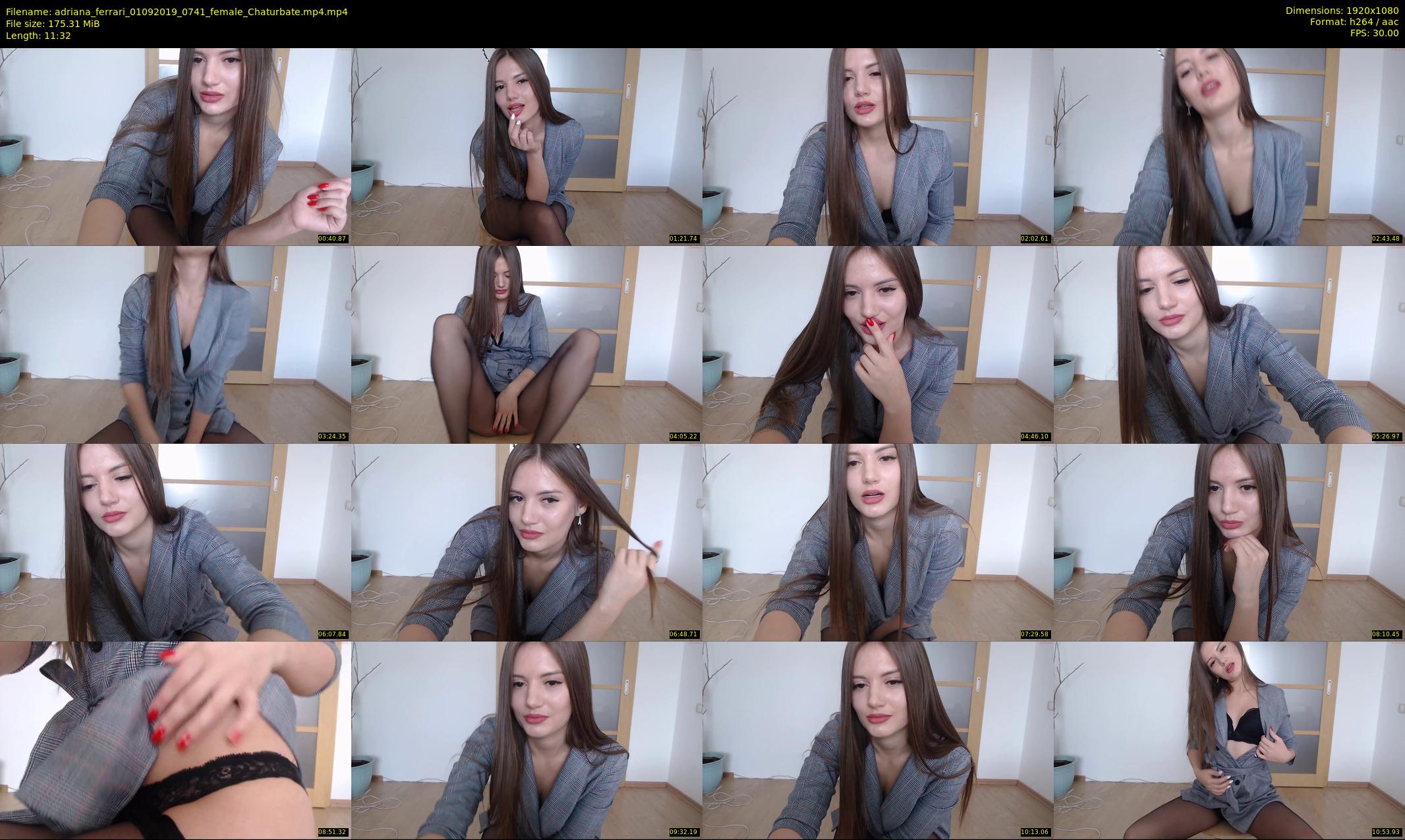 adriana_ferrari — 12 minute Chaturbate female cam show recording, 1080p, Sep 1, 2019