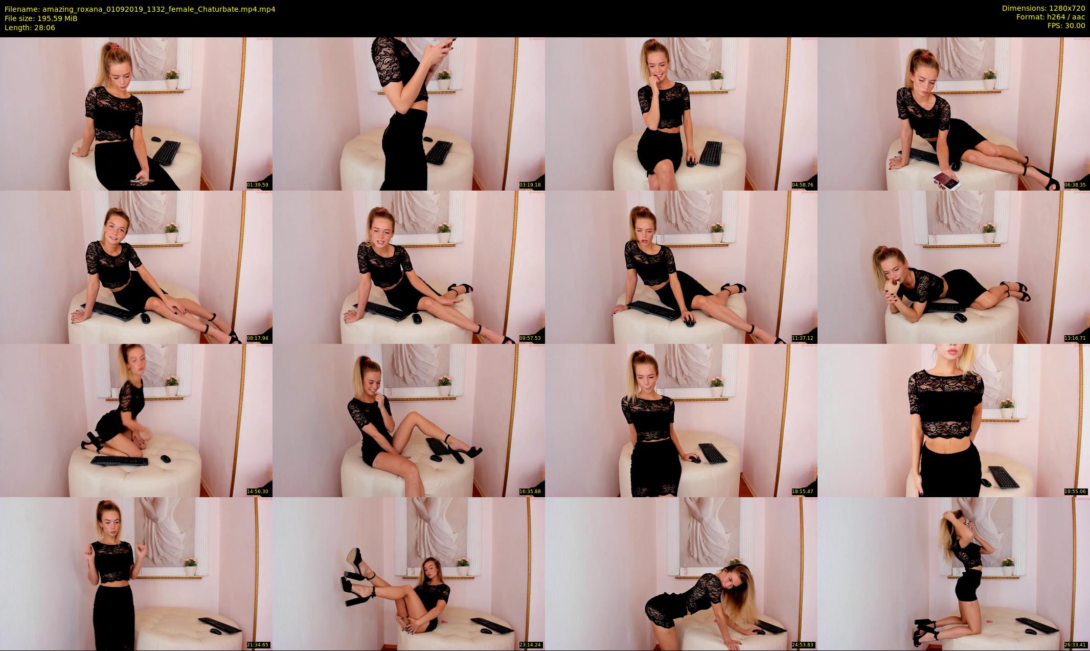 amazing_roxana — 29 minute Chaturbate female cam show recording, 720p, Sep 1, 2019