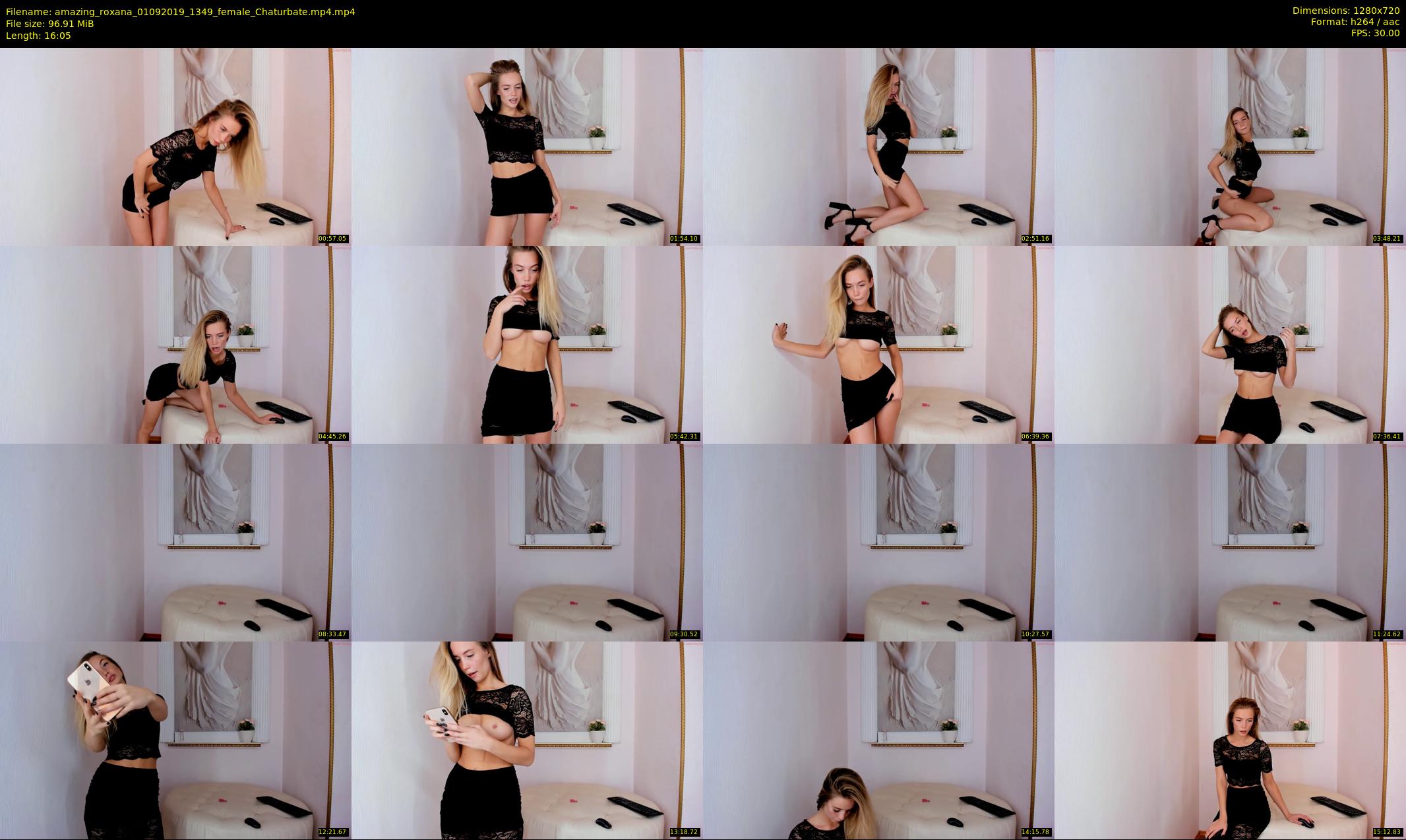 amazing_roxana — 17 minute Chaturbate female cam show recording, 720p, Sep 1, 2019