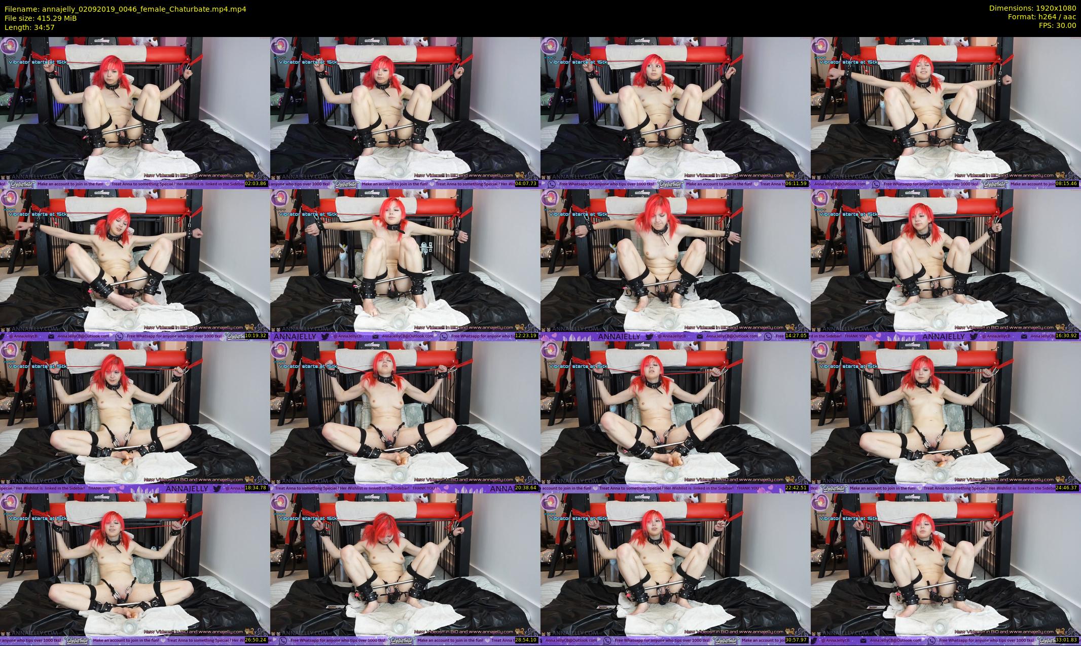 annajelly — 35 minute Chaturbate couple cam show recording, 1080p, Sep 2, 2019