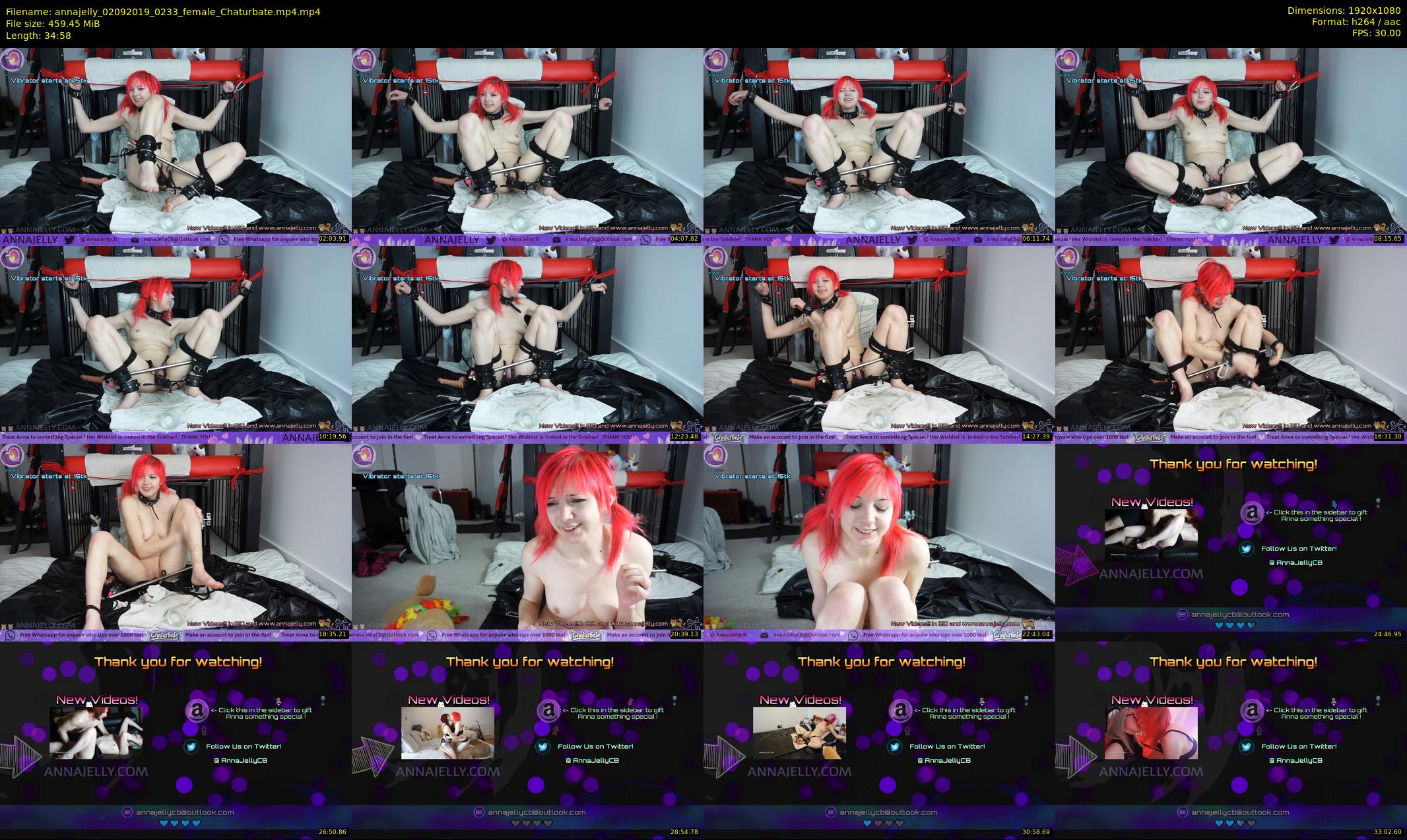 annajelly — 35 minute Chaturbate couple cam show recording, 1080p, Sep 2, 2019