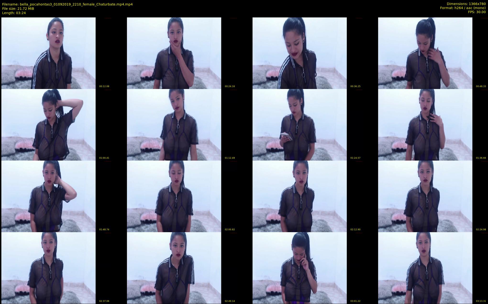 bella_pocahontas3 — 4 minute Chaturbate female cam show recording, 720p, Sep 1, 2019